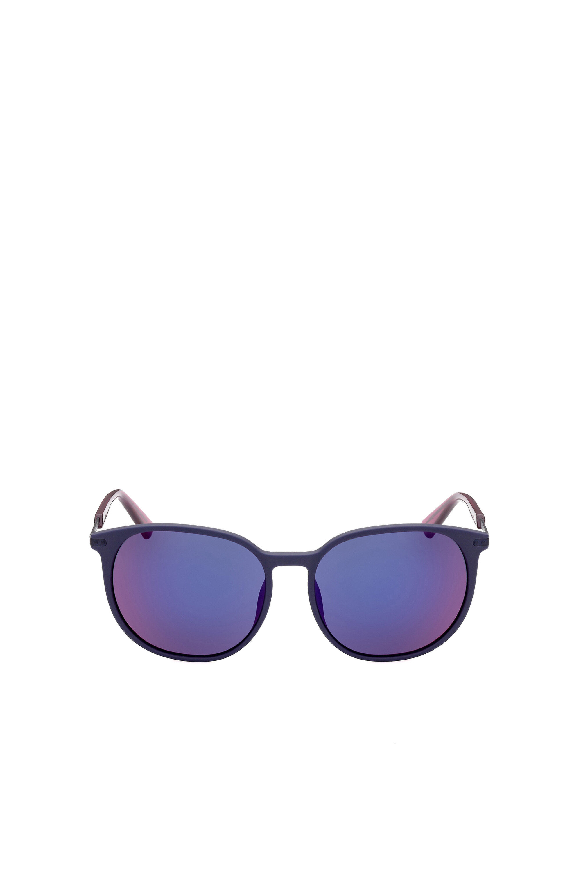 Diesel - DL0353, Woman's Round sunglasses on a combo construction in Blue/Pink - 1