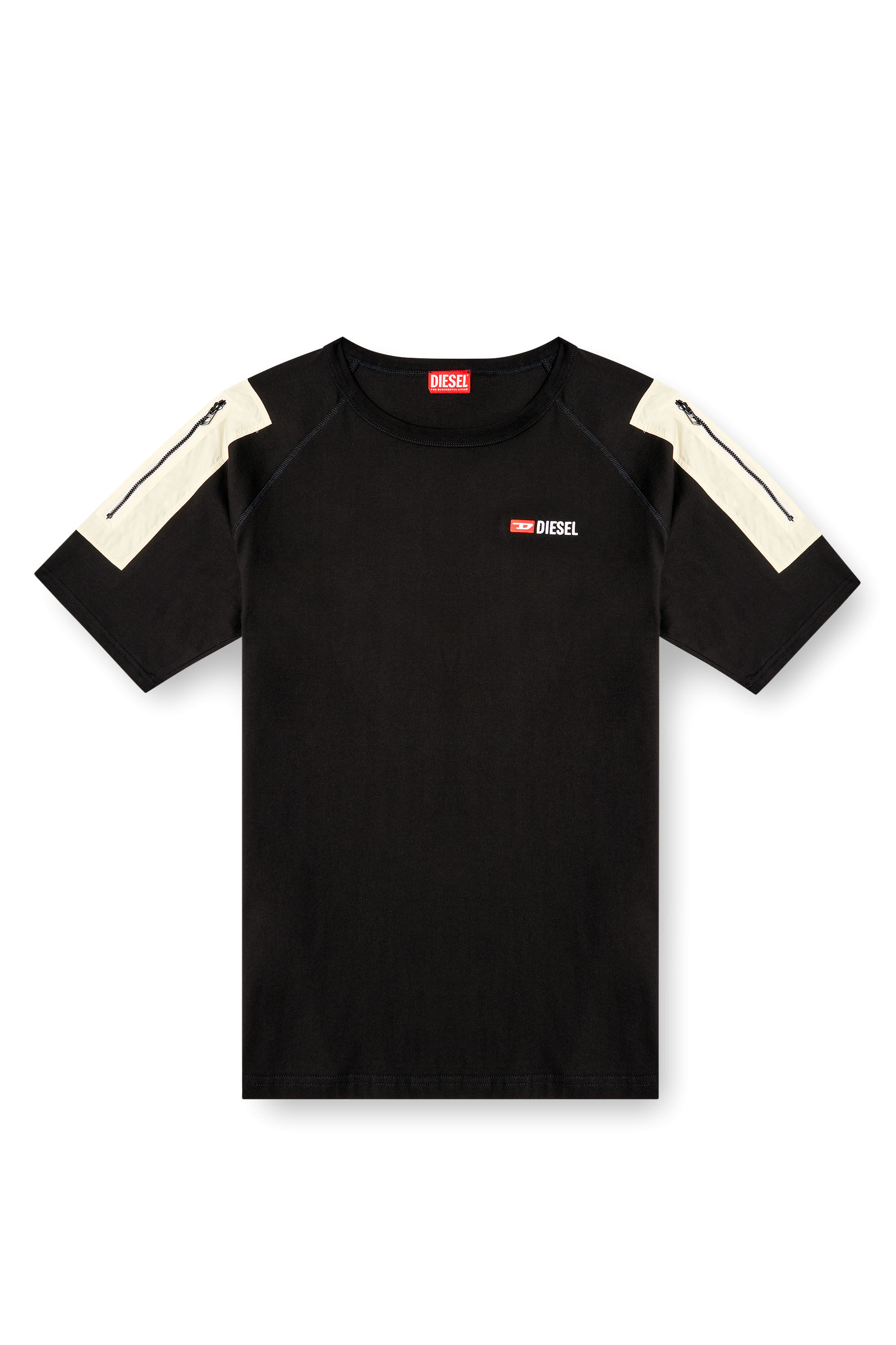 Men's T-shirt with patch pocket detail | Black | Diesel