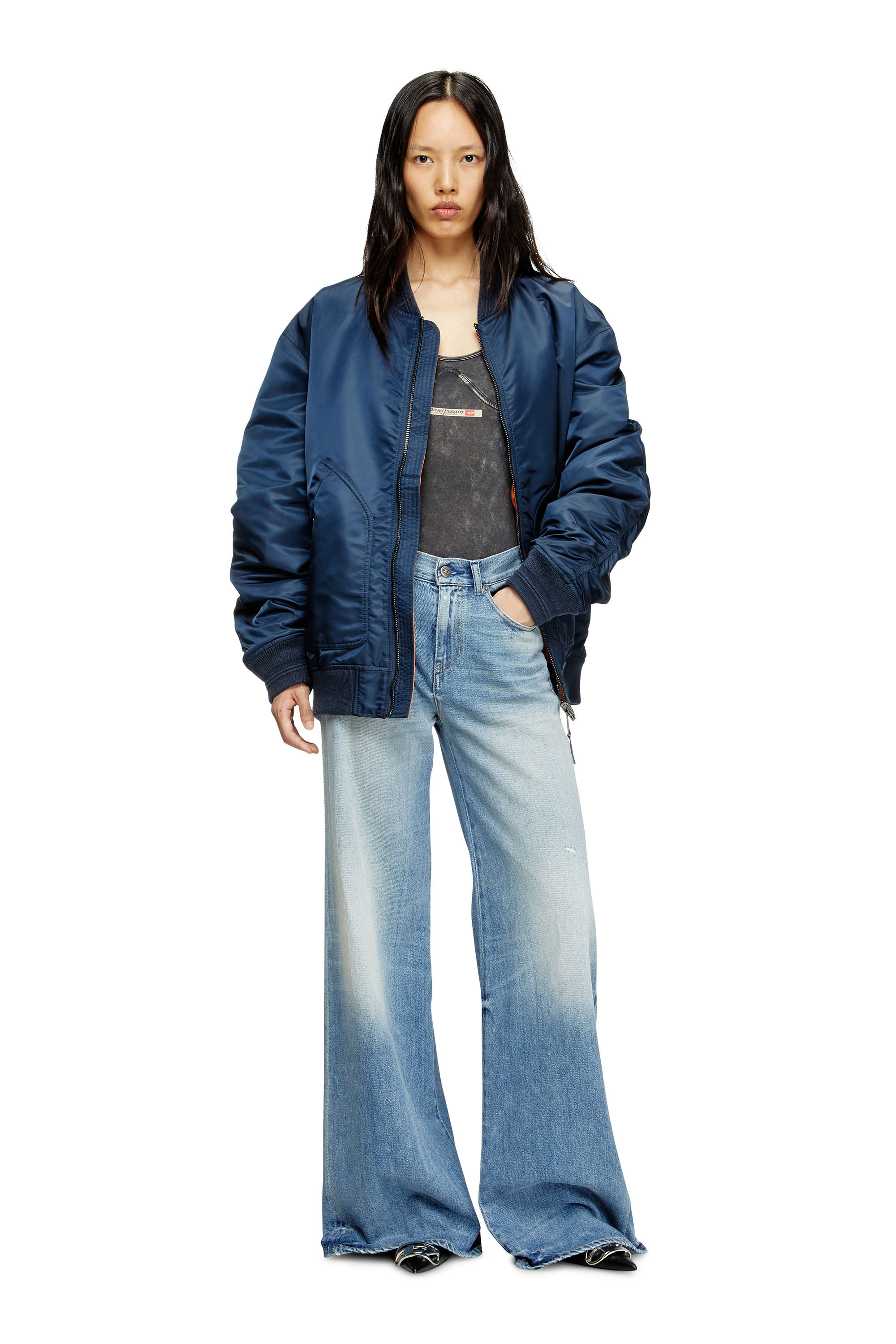 Diesel - Flare Jeans 1978 D-Akemi 09M07 Mujer, Azul Claro - 1