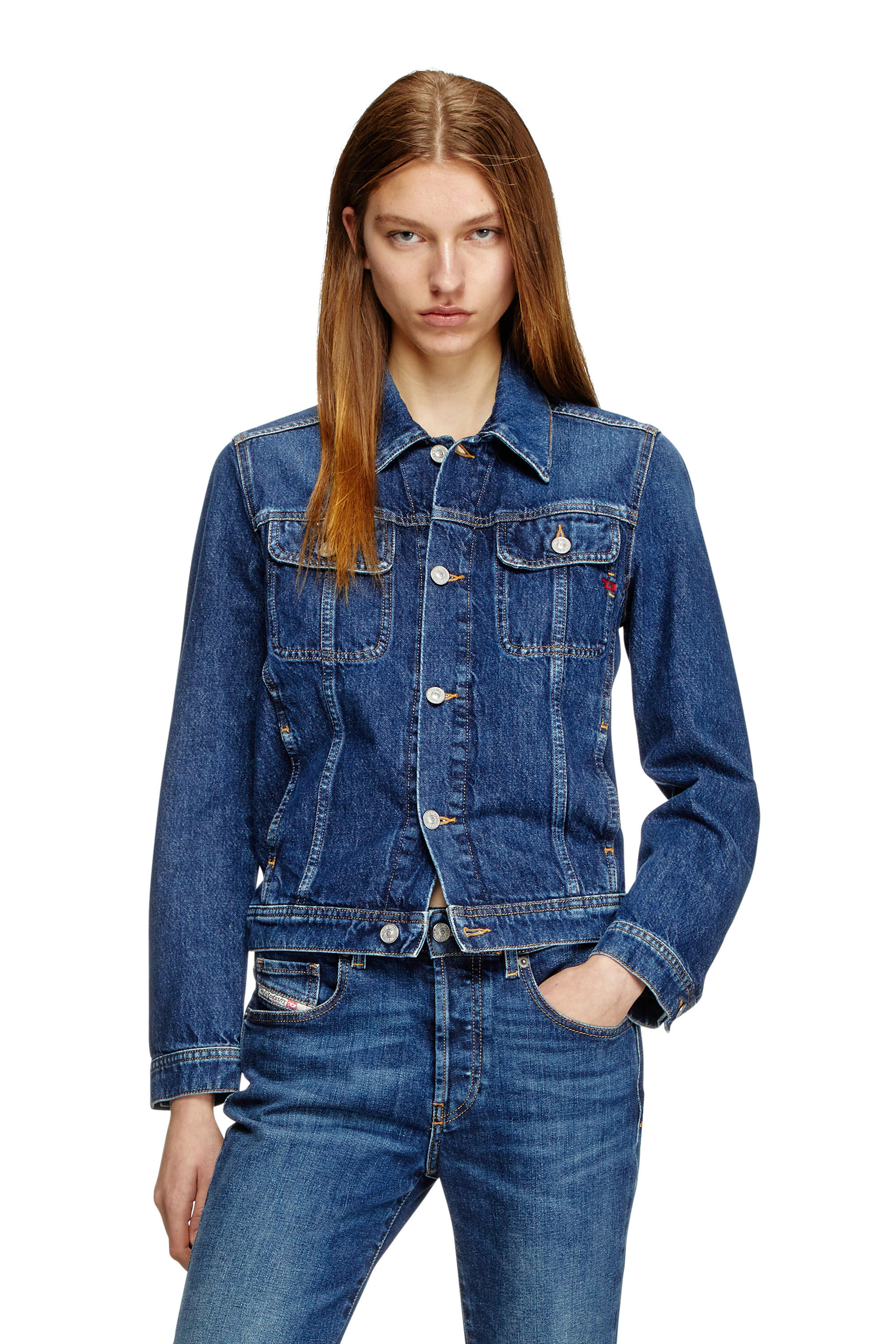 ◆BADBLOOD◆ Bonnie Denim Cargo Crop Jacket Sky Blue w-jkt23 Badblood Bonnie Denim Cargo Crop Jacket Sky Blue – BBGSHOPHK