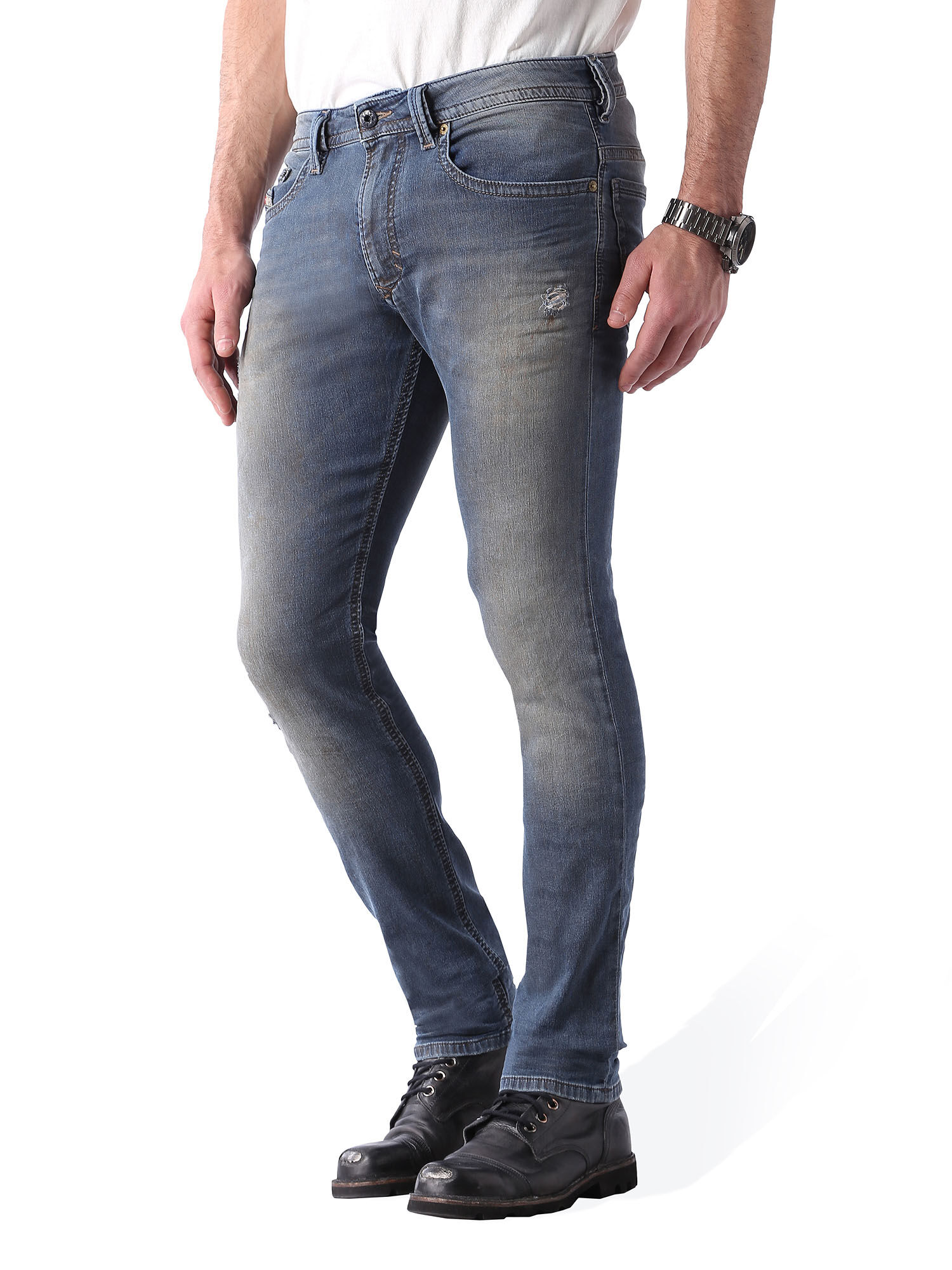 Diesel - Thavar JoggJeans 0850P, Blue Jeans - Image 4