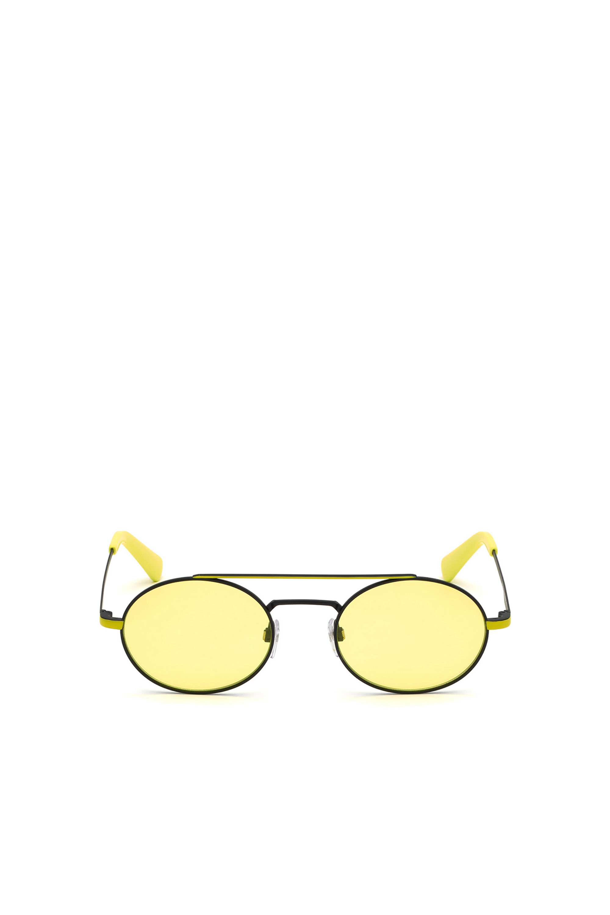 Diesel - DL0289, Gafas en metal con cristales tintados Hombre in Amarillo - 1