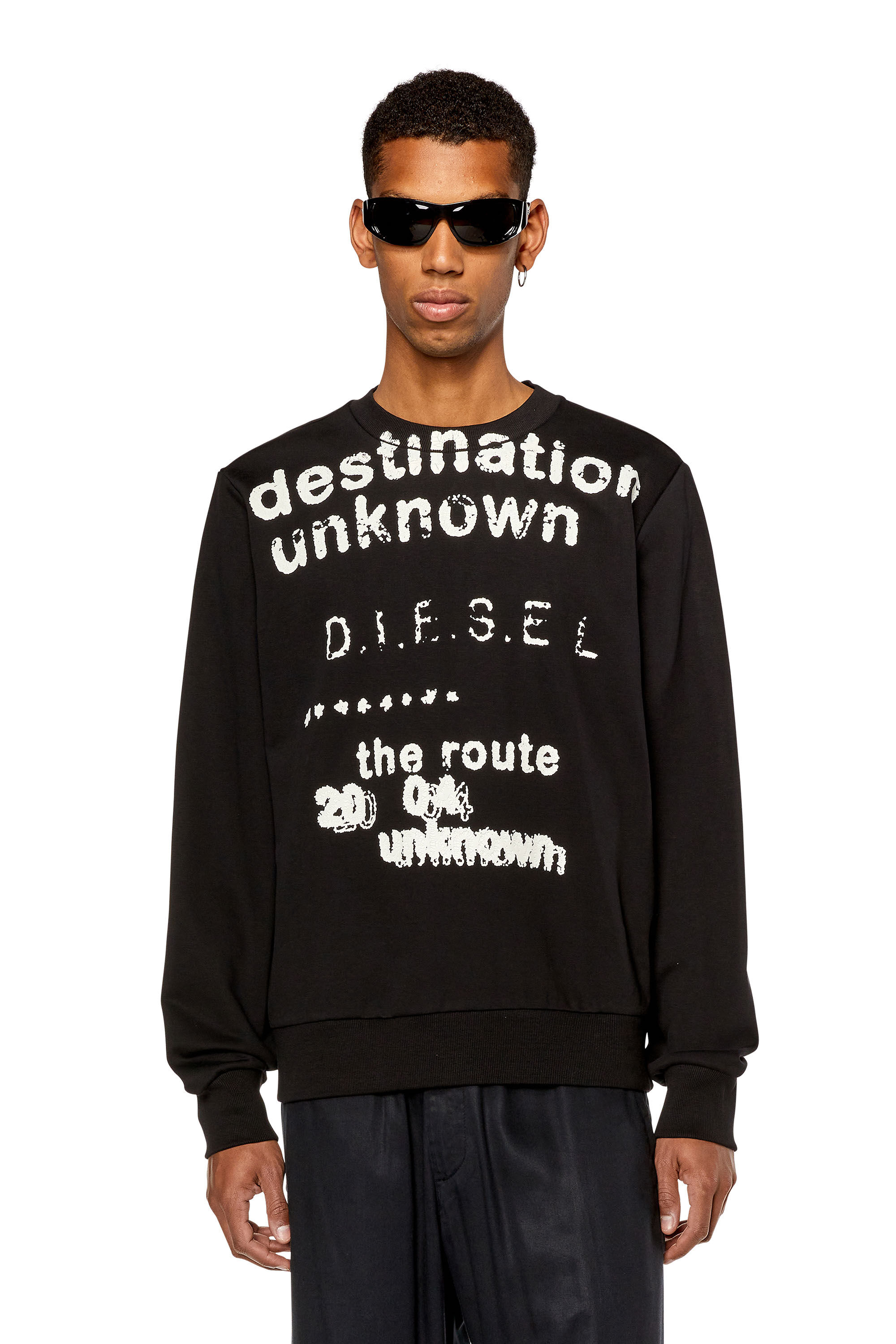 Men s Sweatshirt with Destination print S GINN K34 Diesel