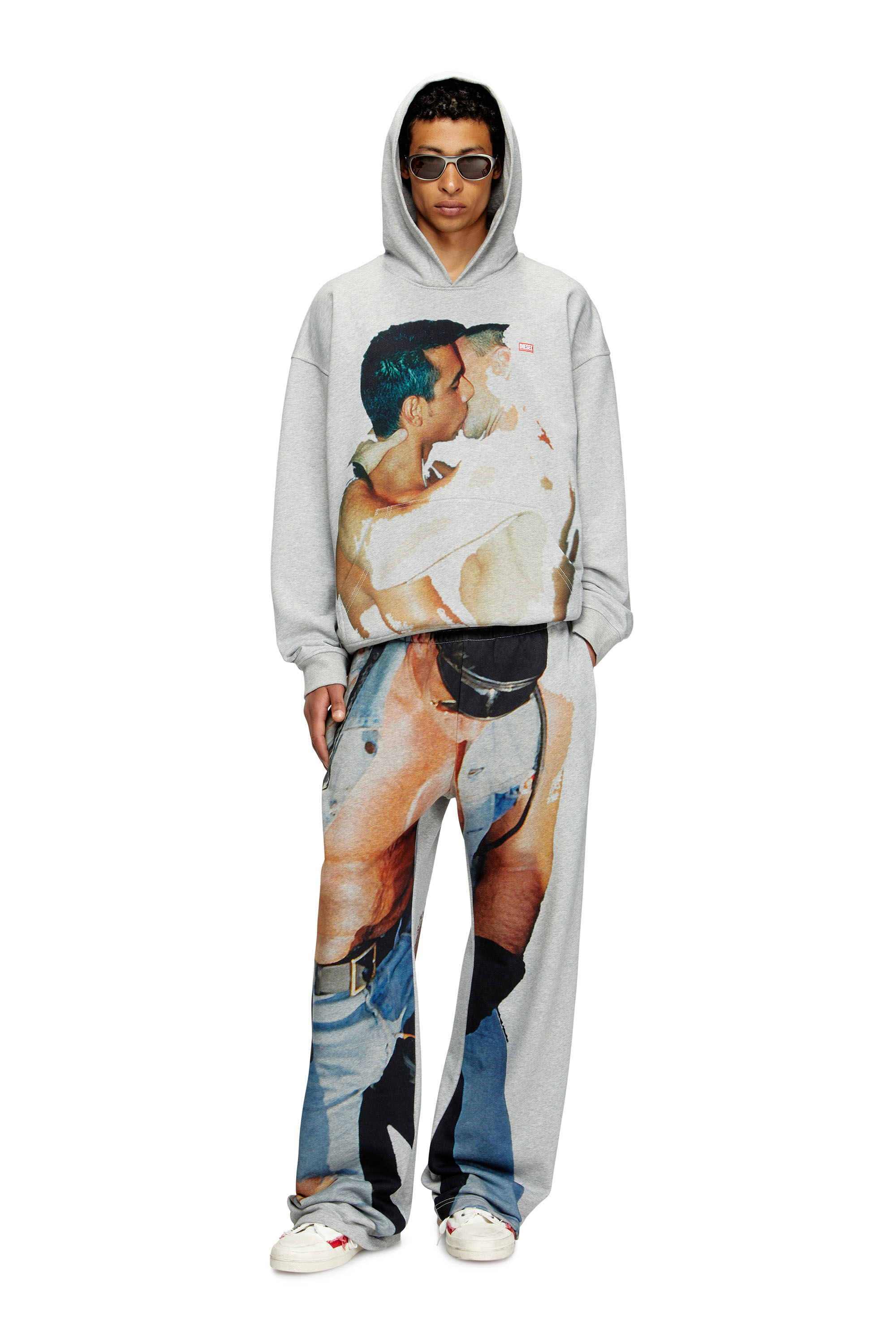 SchaferandweinerShops VG - UM - RIB' denim hoodie Diesel