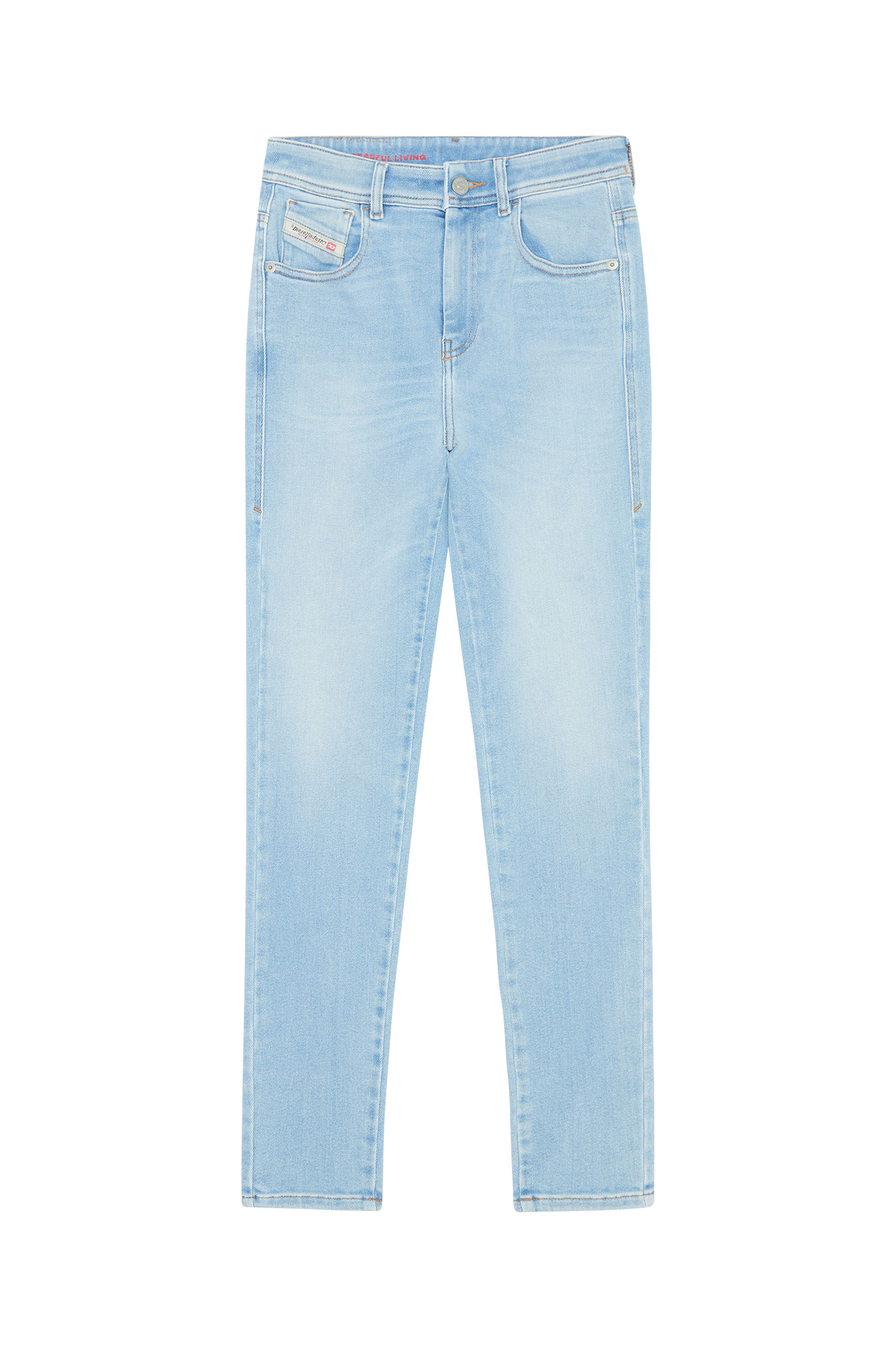 Diesel - Super skinny Jeans 1984 Slandy-High 09E76, Azul Claro - Image 2