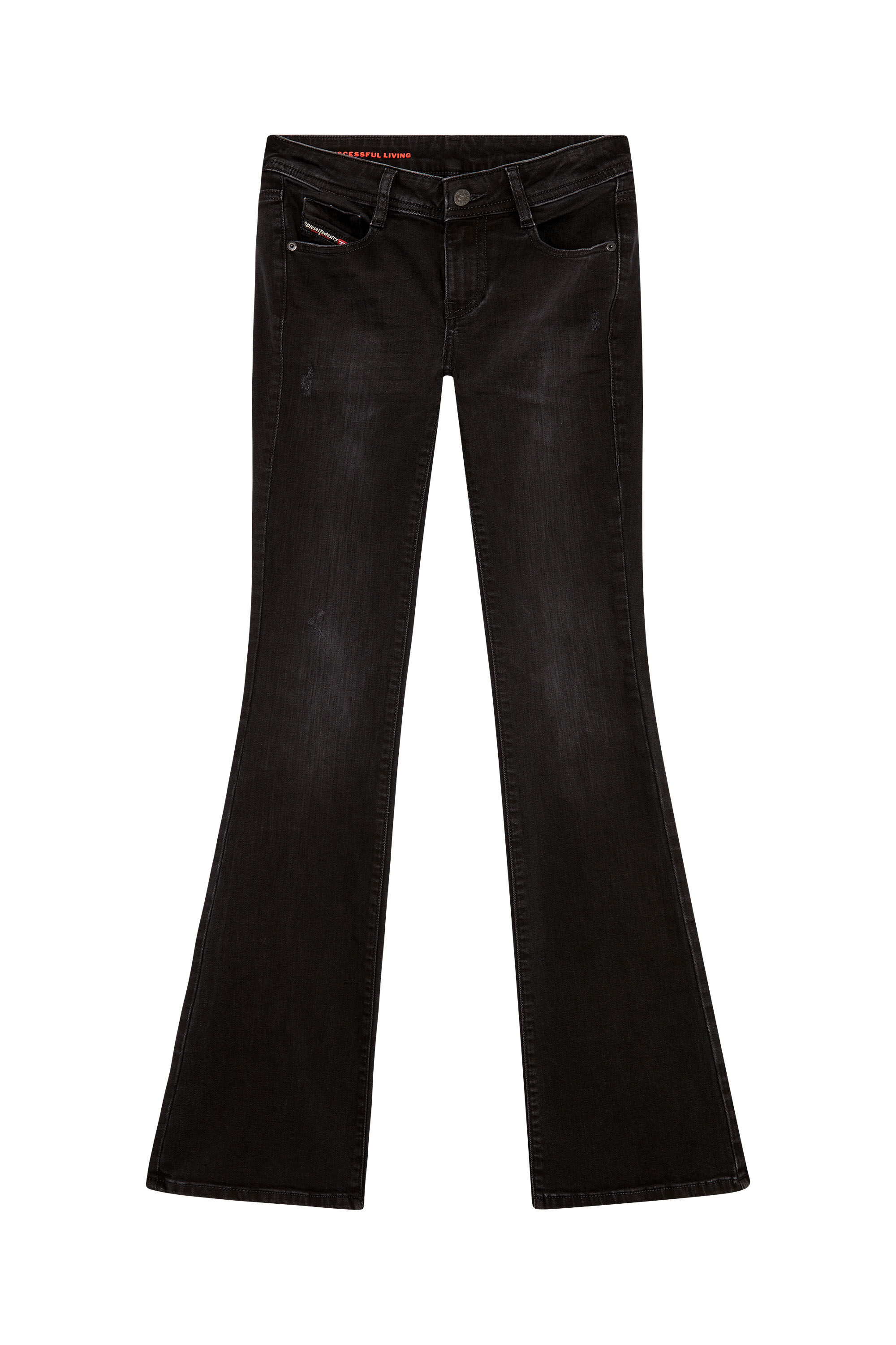 Diesel - 1969 D-Ebbey 0TFAS Bootcut and Flare Jeans, Negro/Gris oscuro - Image 2