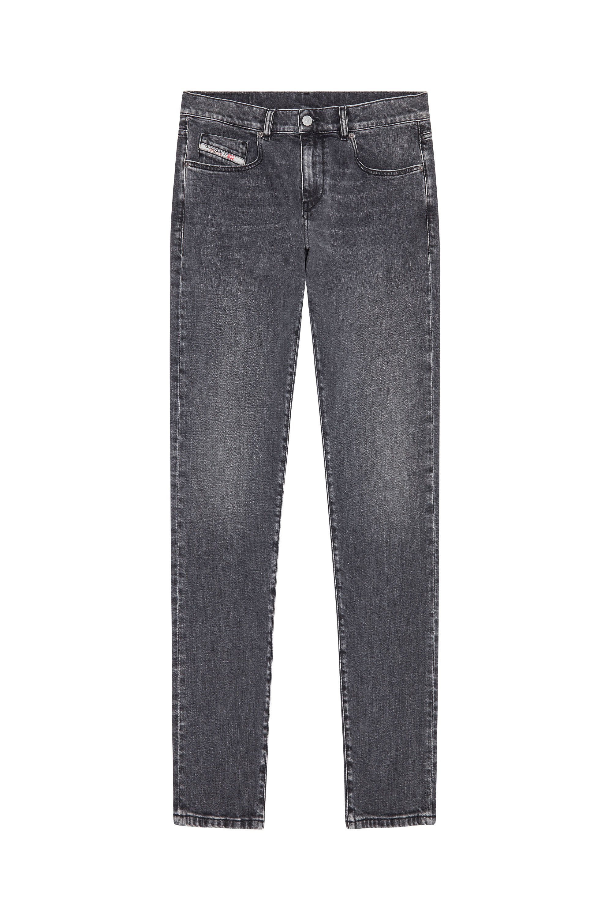Diesel - Slim Jeans 2019 D-Strukt 09C47, Negro/Gris oscuro - Image 2