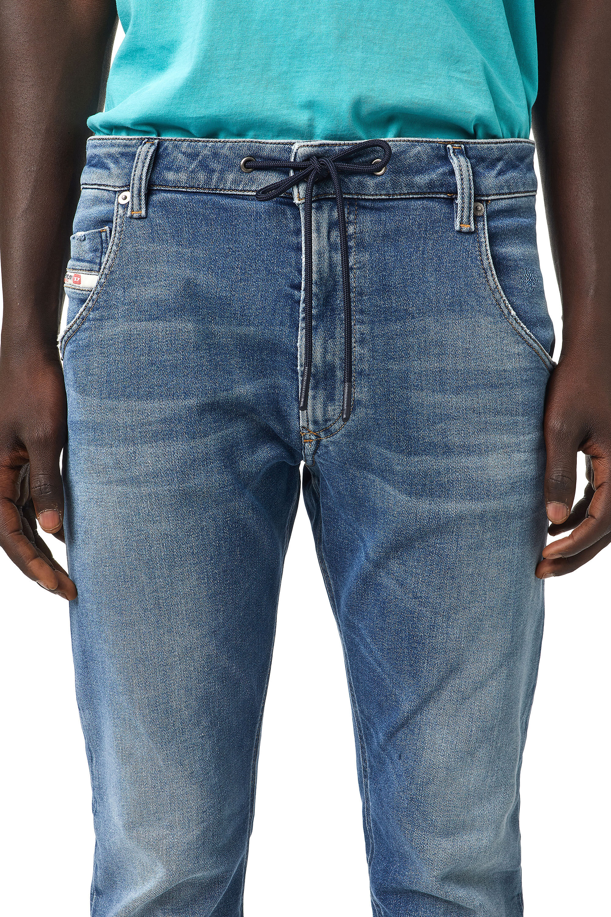 KROOLEY-Y-T: Tapered Blue Jeans | Diesel