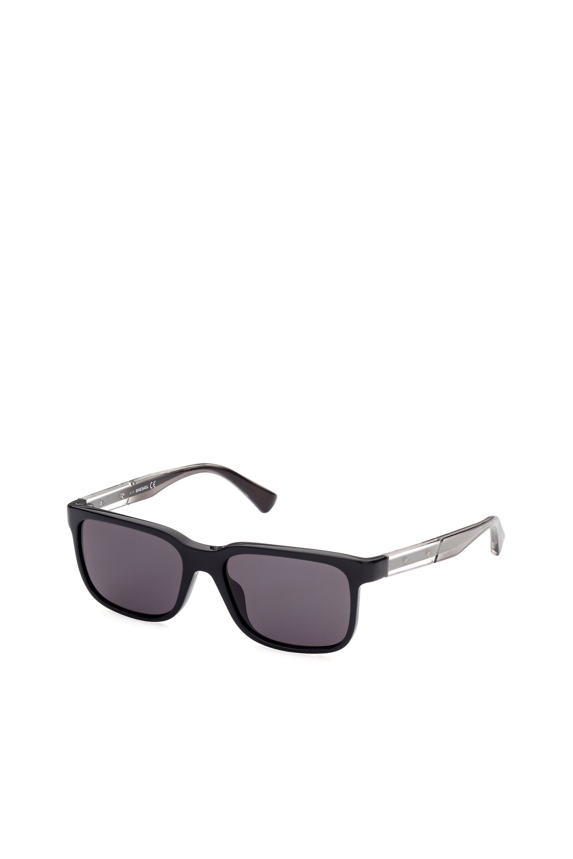 Diesel - DL0341, Gafas con varillas de metal Hombre in Negro - 2