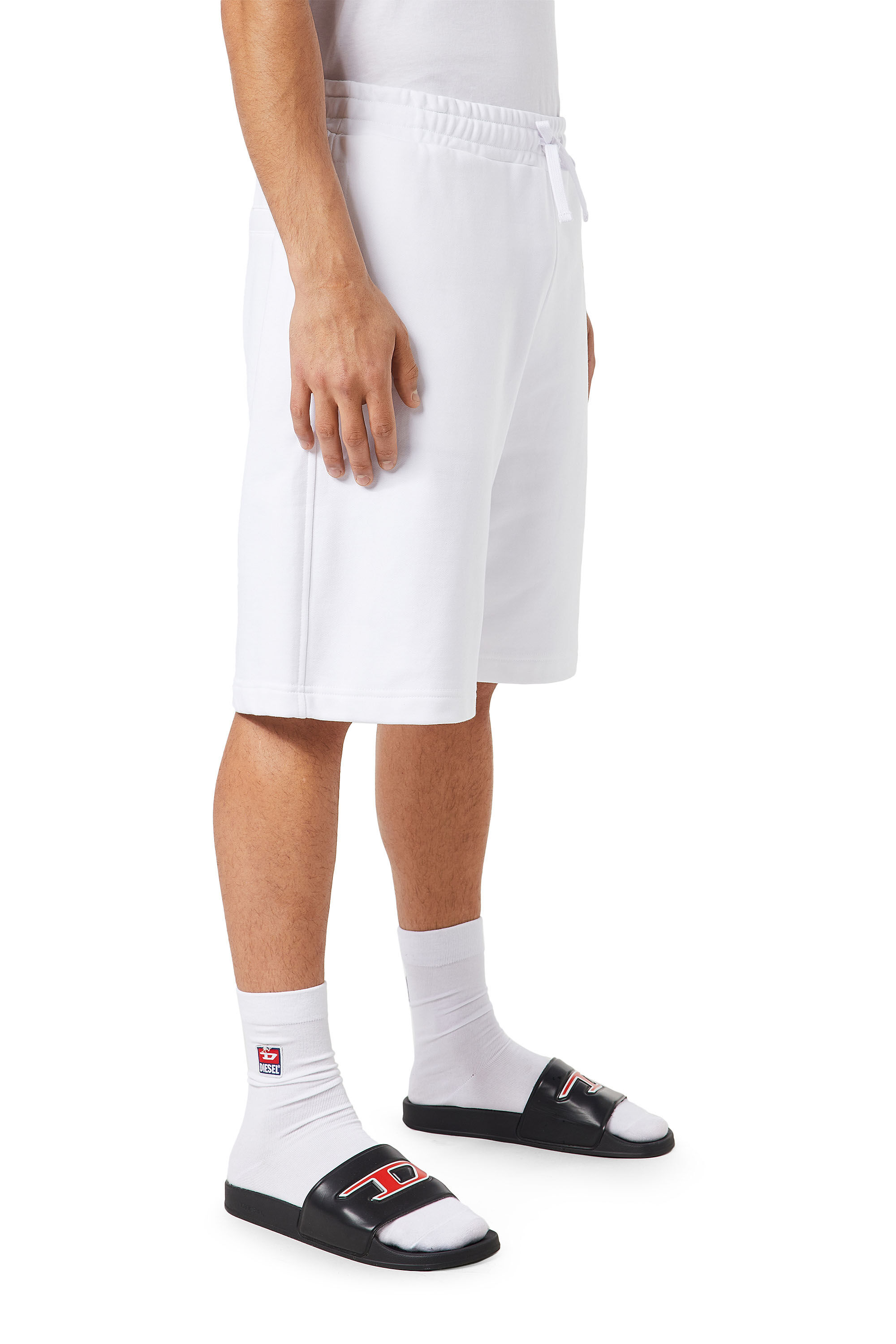 P CROWN DIV Man Sweat shorts with logo embroidery Diesel