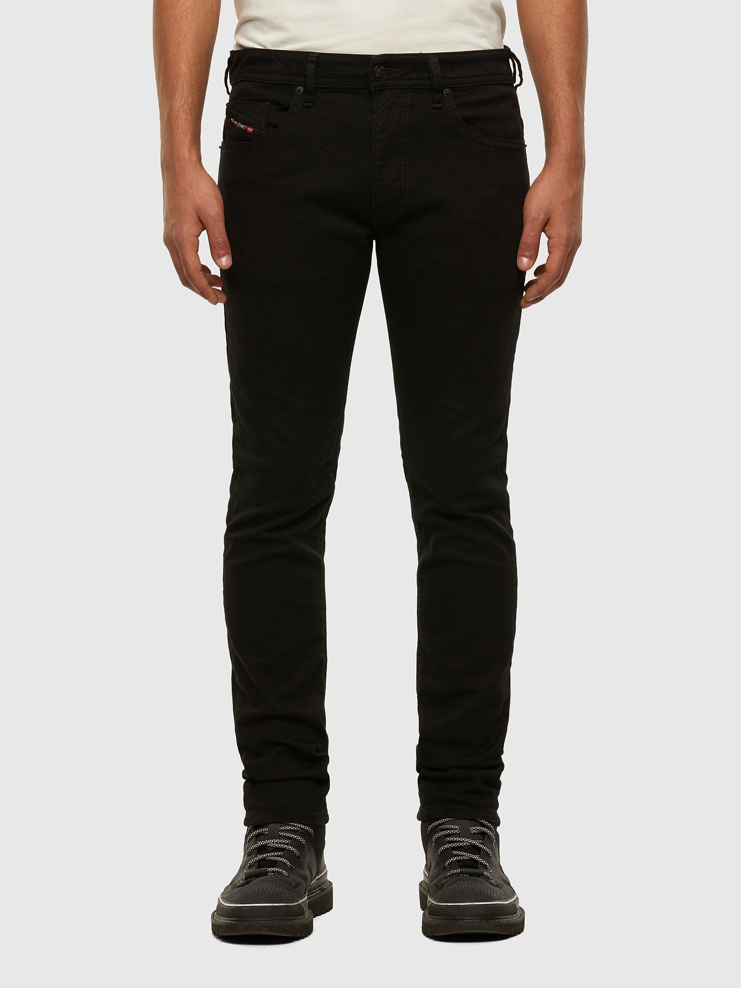 Thommer Slim Jeans 0688H Black Dark Grey Wash Clean Stretch Fabric
