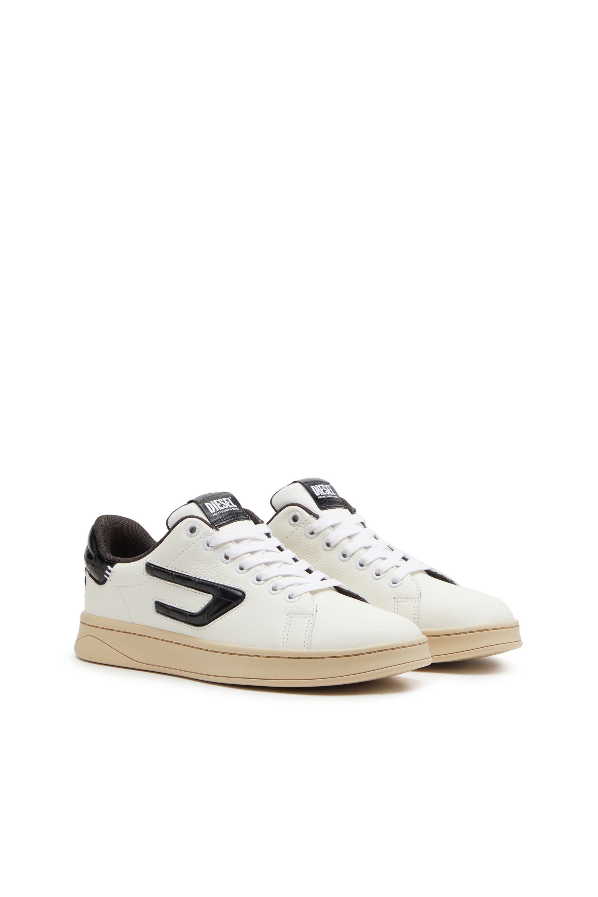 S-ATHENE LOW W Woman: Low-top sneakers in tumbled leather