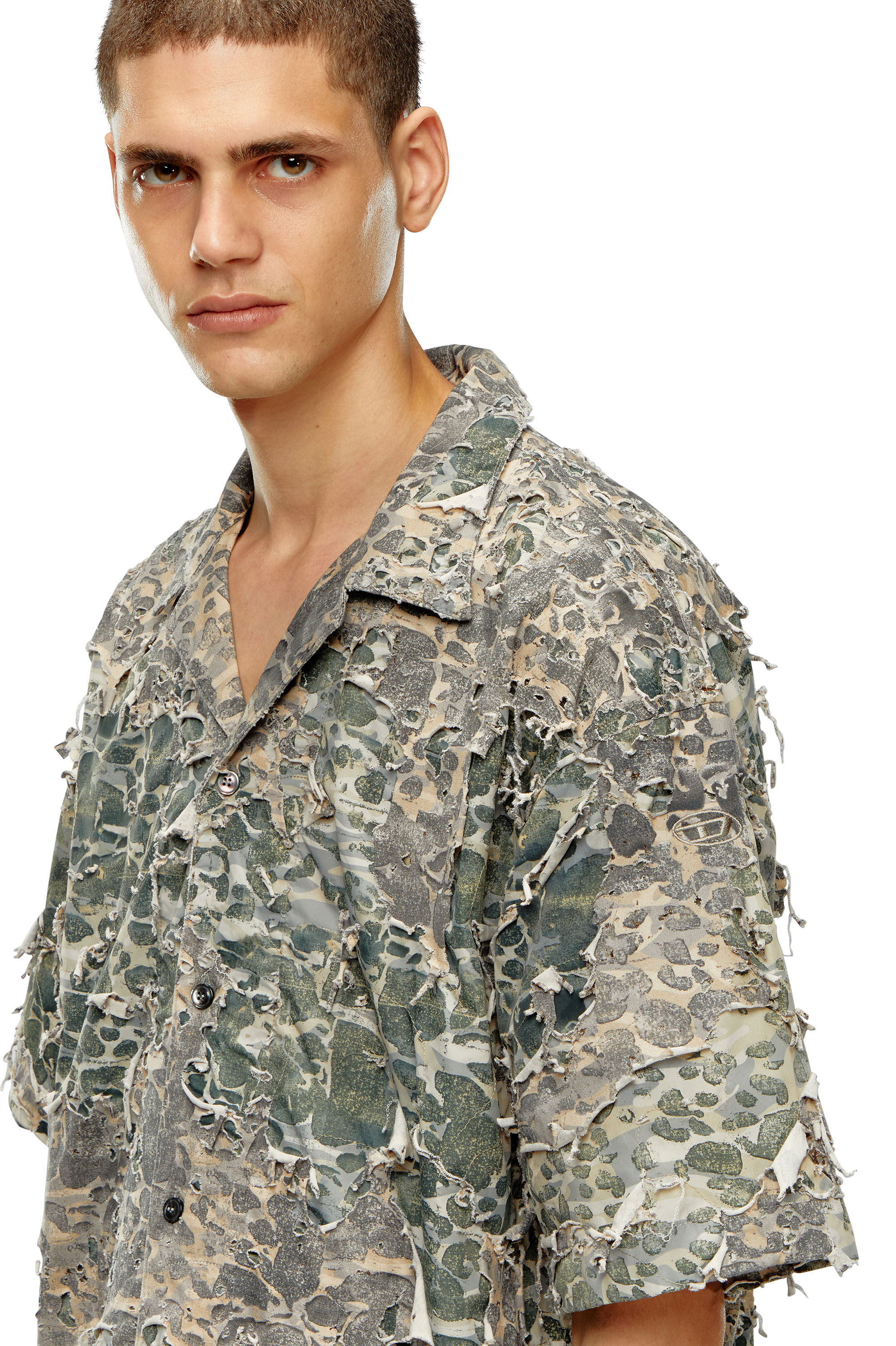 【2024年】お歳暮ギフト shirt Camo Men's with Diesel | Multicolor | finish destroyed トップス