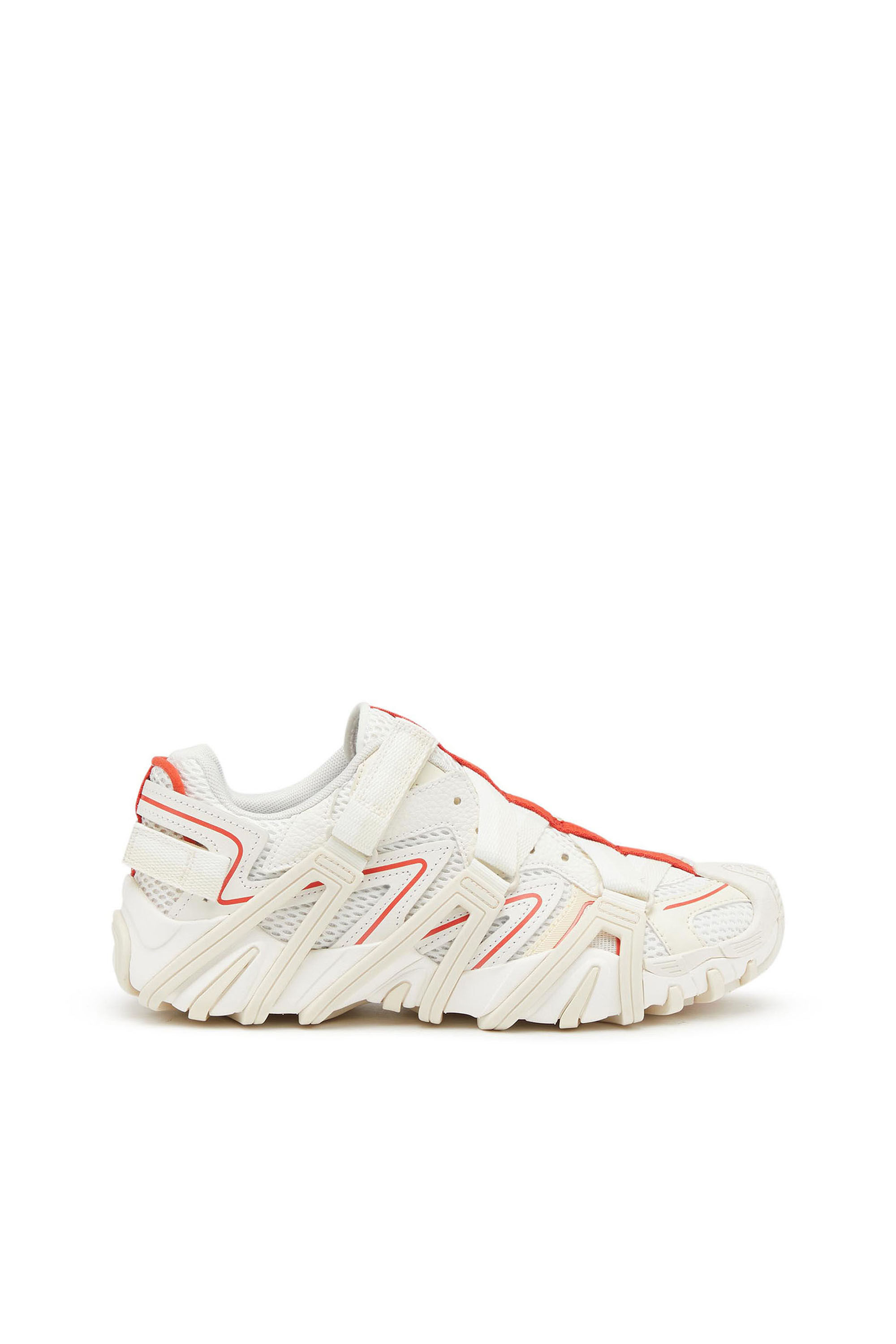 ★ DIESEL ★ メッシュS-PROTOTYPE-CRベルクロ留めスニーカー S-PROTOTYPE-CR W Woman: Cage sneakers in mesh and leather