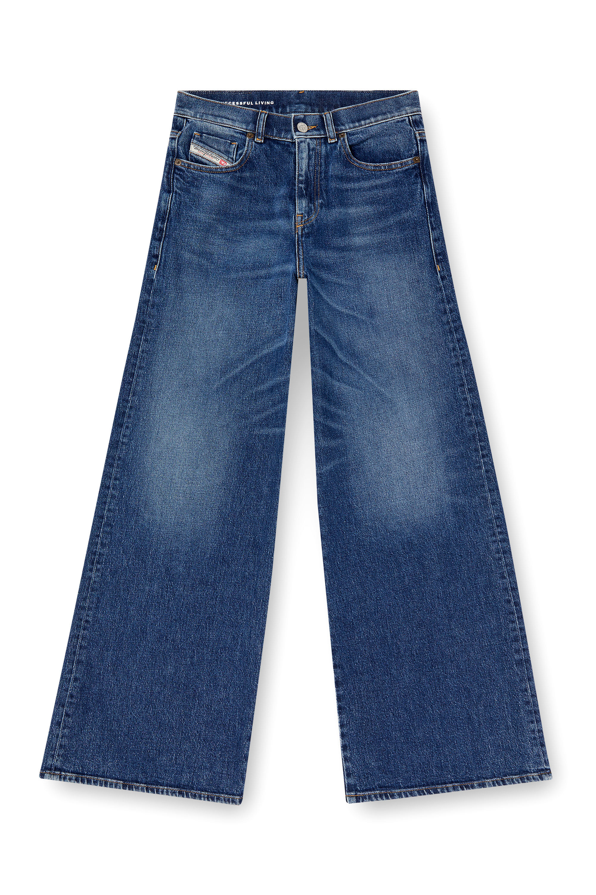 Diesel - Flare Jeans 1978 D-Akemi 09L21 Mujer, Azul Oscuro - 2