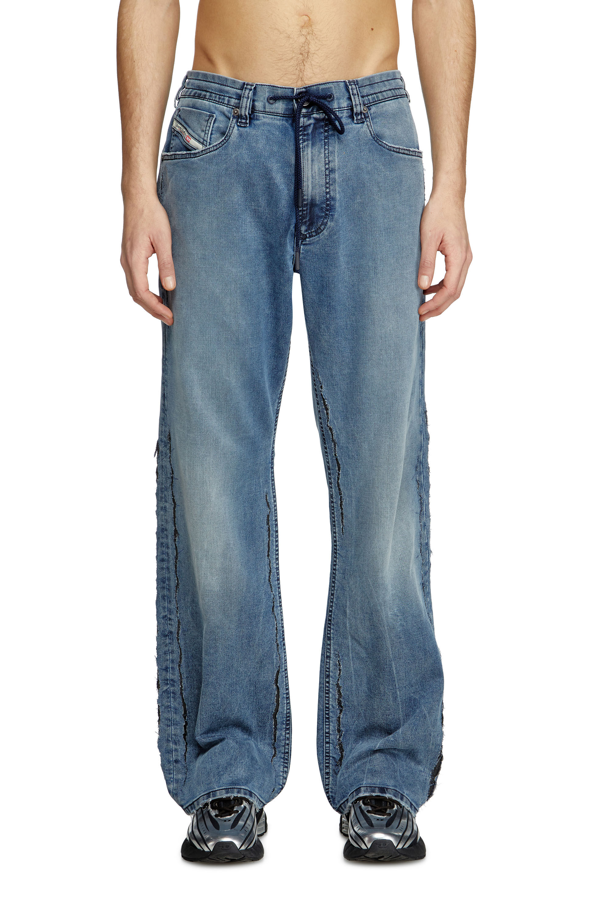Diesel - Relaxed 2080 D-Reel Joggjeans® 09K64 Hombre, Azul medio - 3