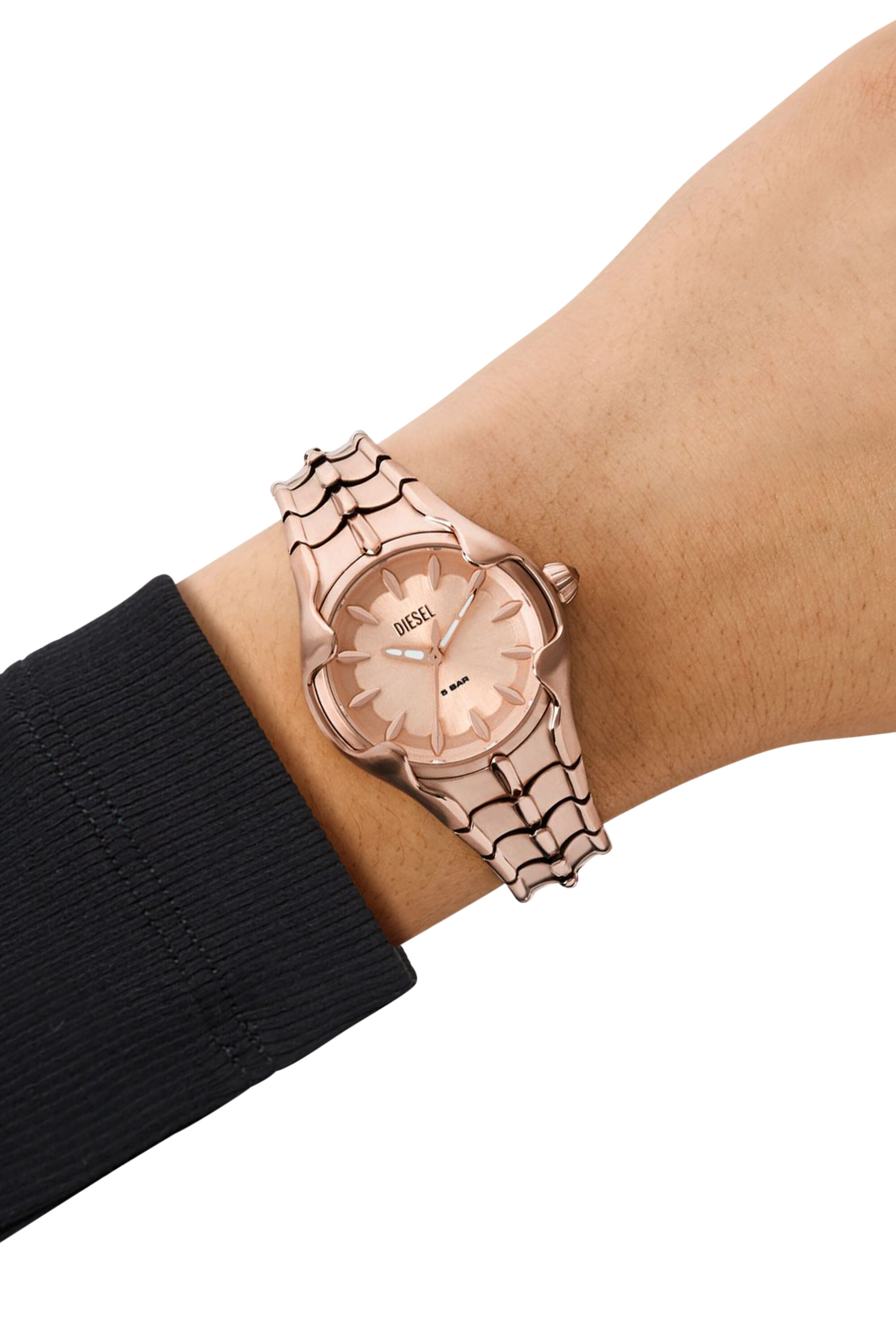 Women's Vert three-hand rose gold-tone stainless steel watch