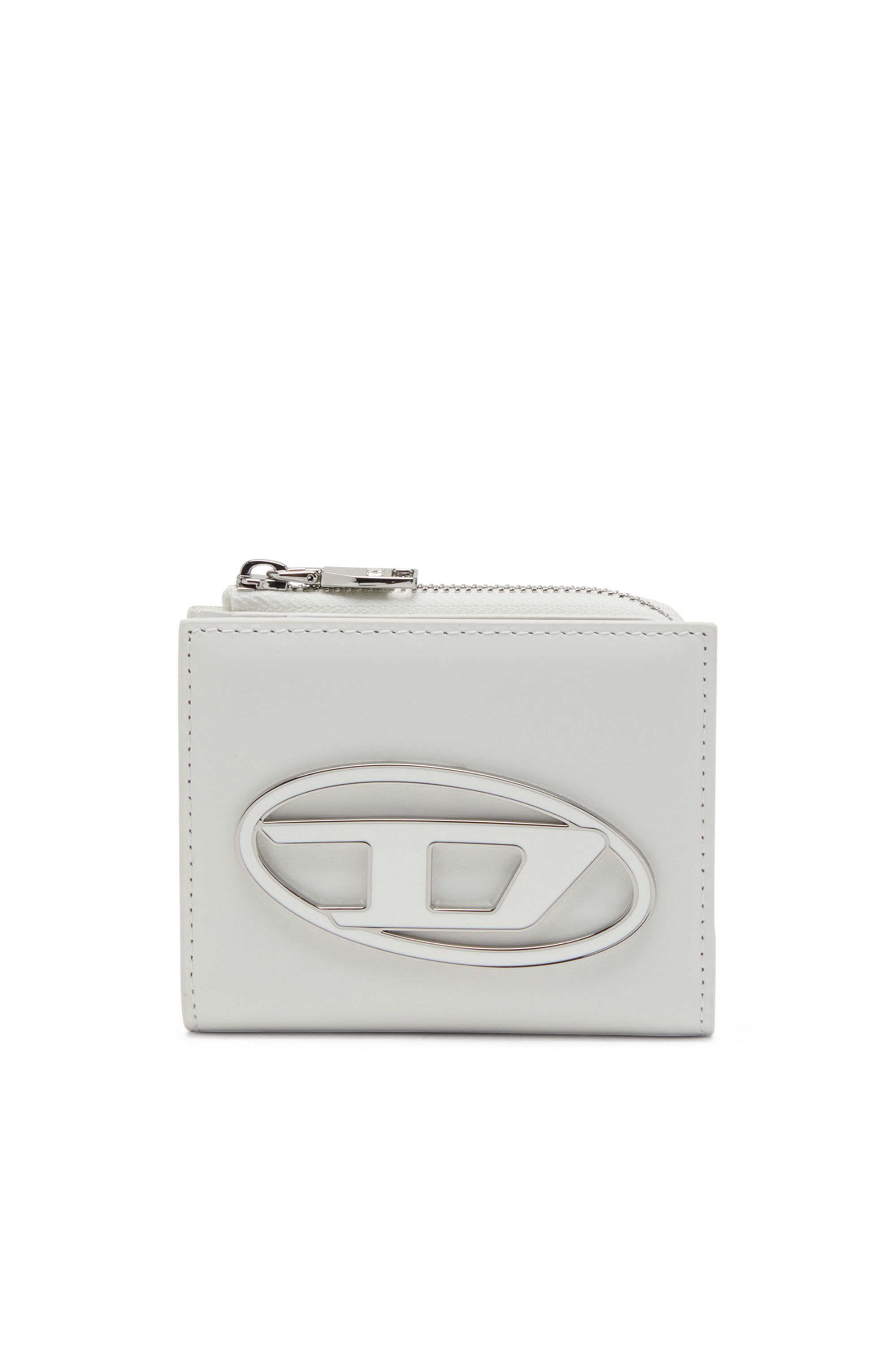 Diesel - 1DR CARD HOLDER ZIP L, Blanco - Image 1