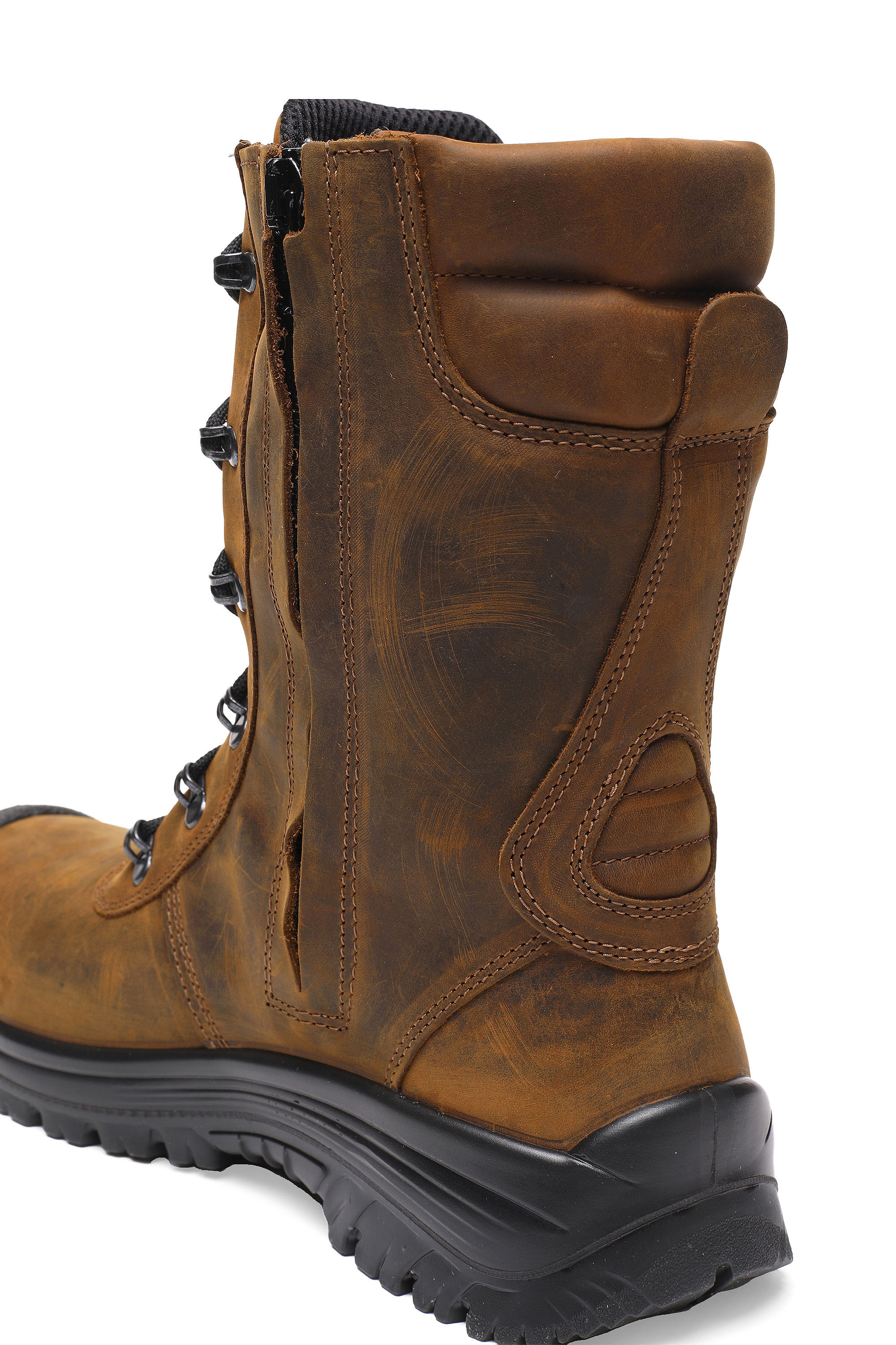 H-WOODKUT BT Man: Distressed leather boots | Diesel