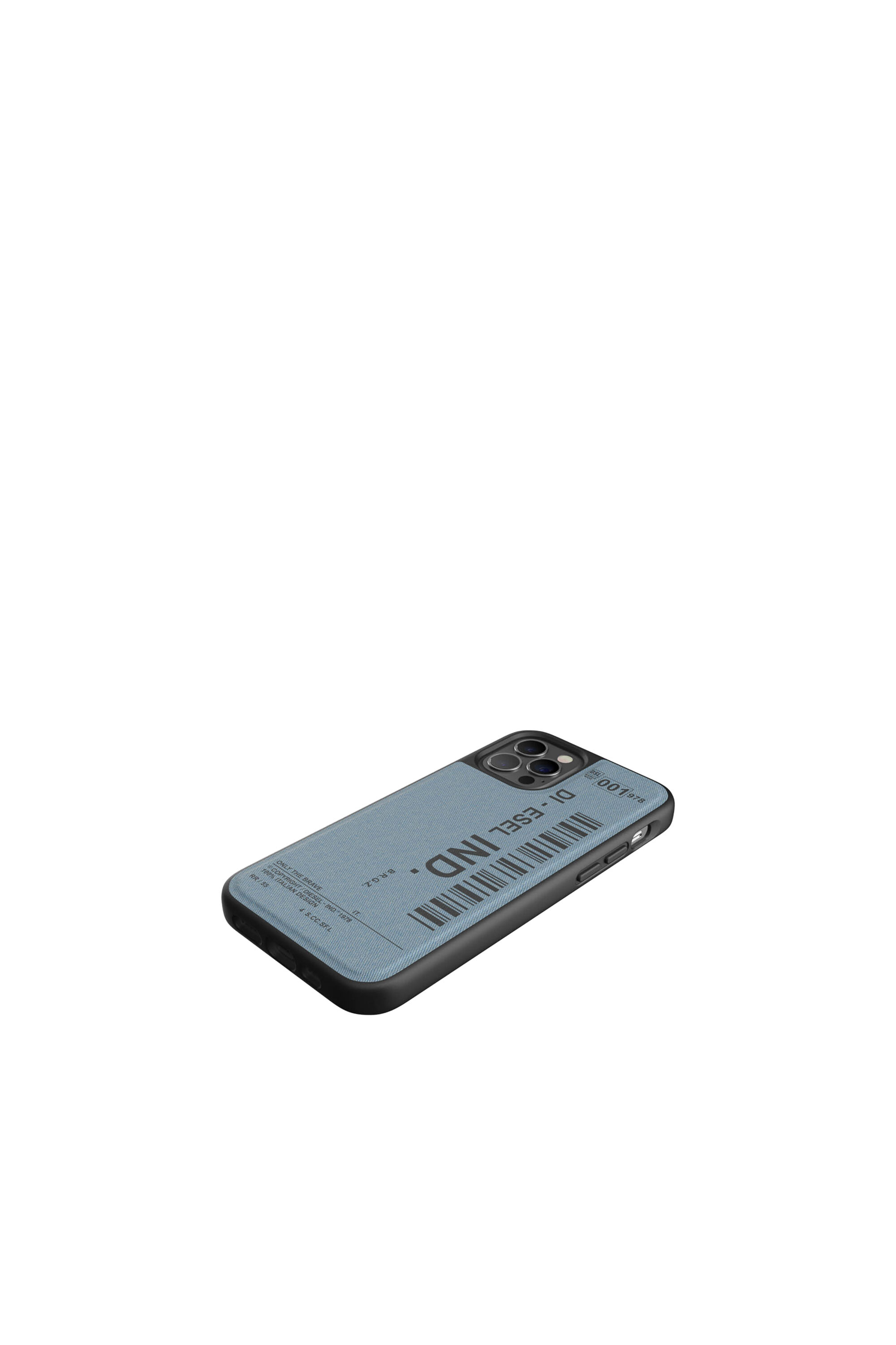 Diesel - 42543 STANDARD CASE, Funda moldeada en tejido vaquero por iPhone 12 pro Unisex in Azul marino - 4