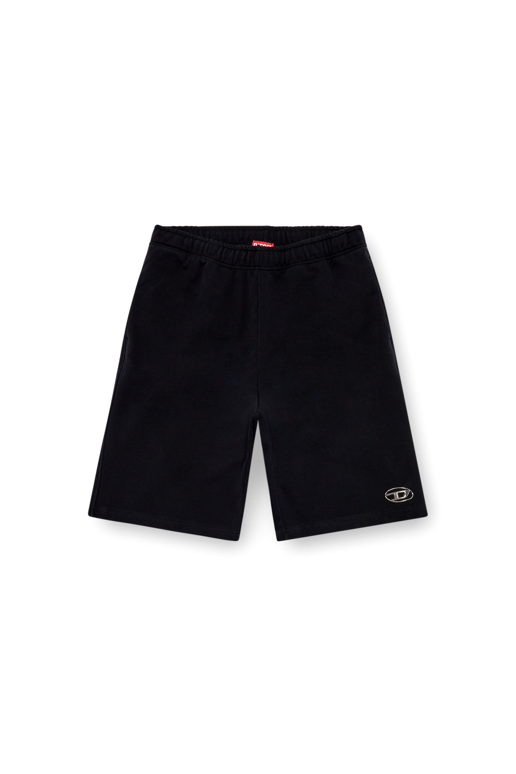 人気新品 shorts Sweat Men's with Diesel | Black | logo molded injection メンズウェア