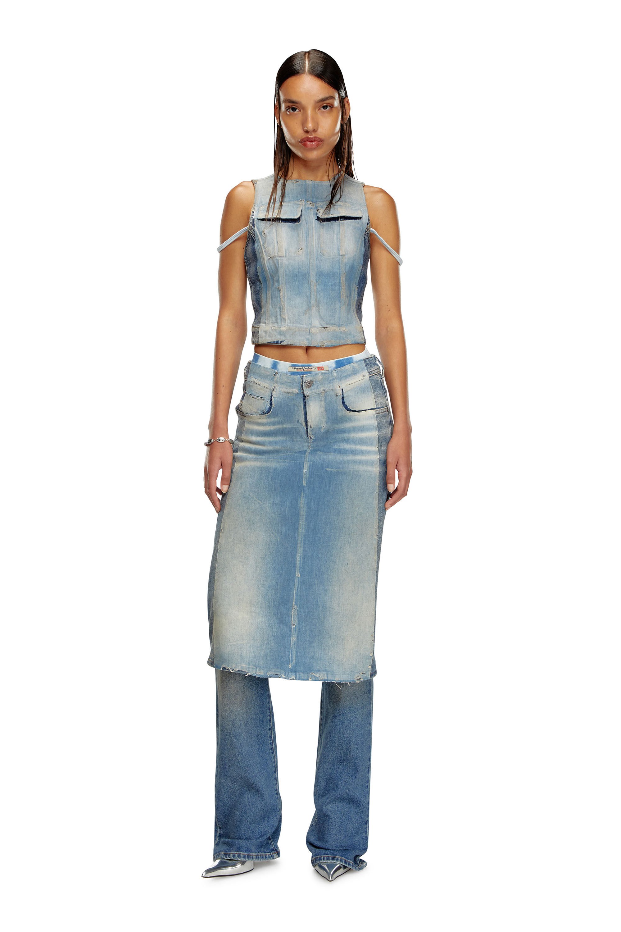 Diesel - Bootcut and Flare Jeans D-Sel 007X8, Mujer Bootcut y Flare Jeans - D-Sel in Azul marino - Image 1