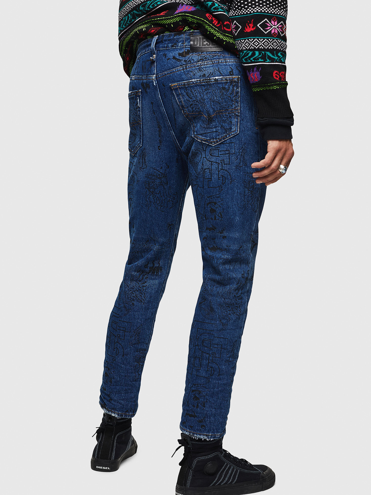 MHARKY SP 0078S Men Slim Light blue Jeans Diesel