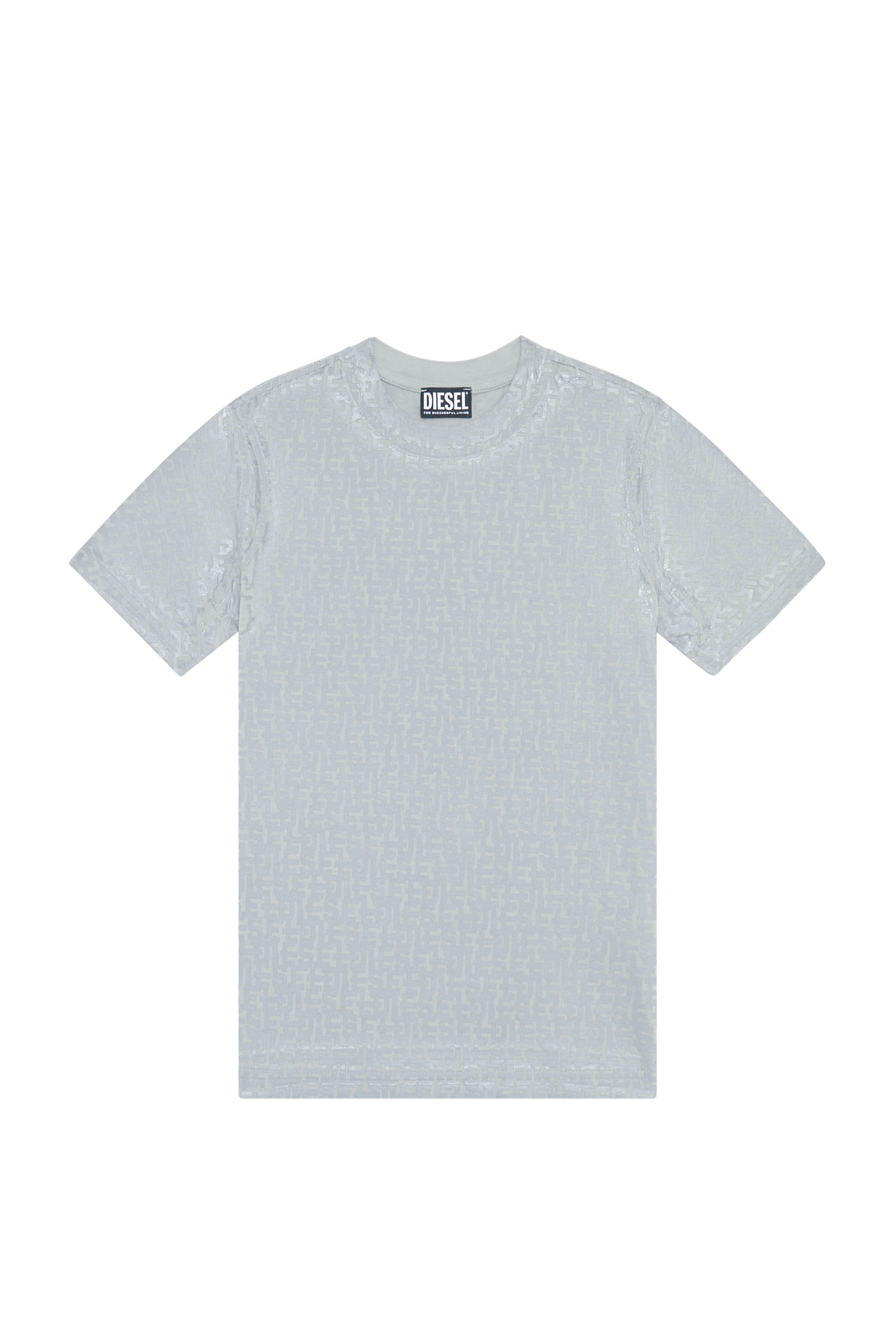 Diesel - T-REG-MONO, Camiseta con estampado monogram Mujer in Gris - 2