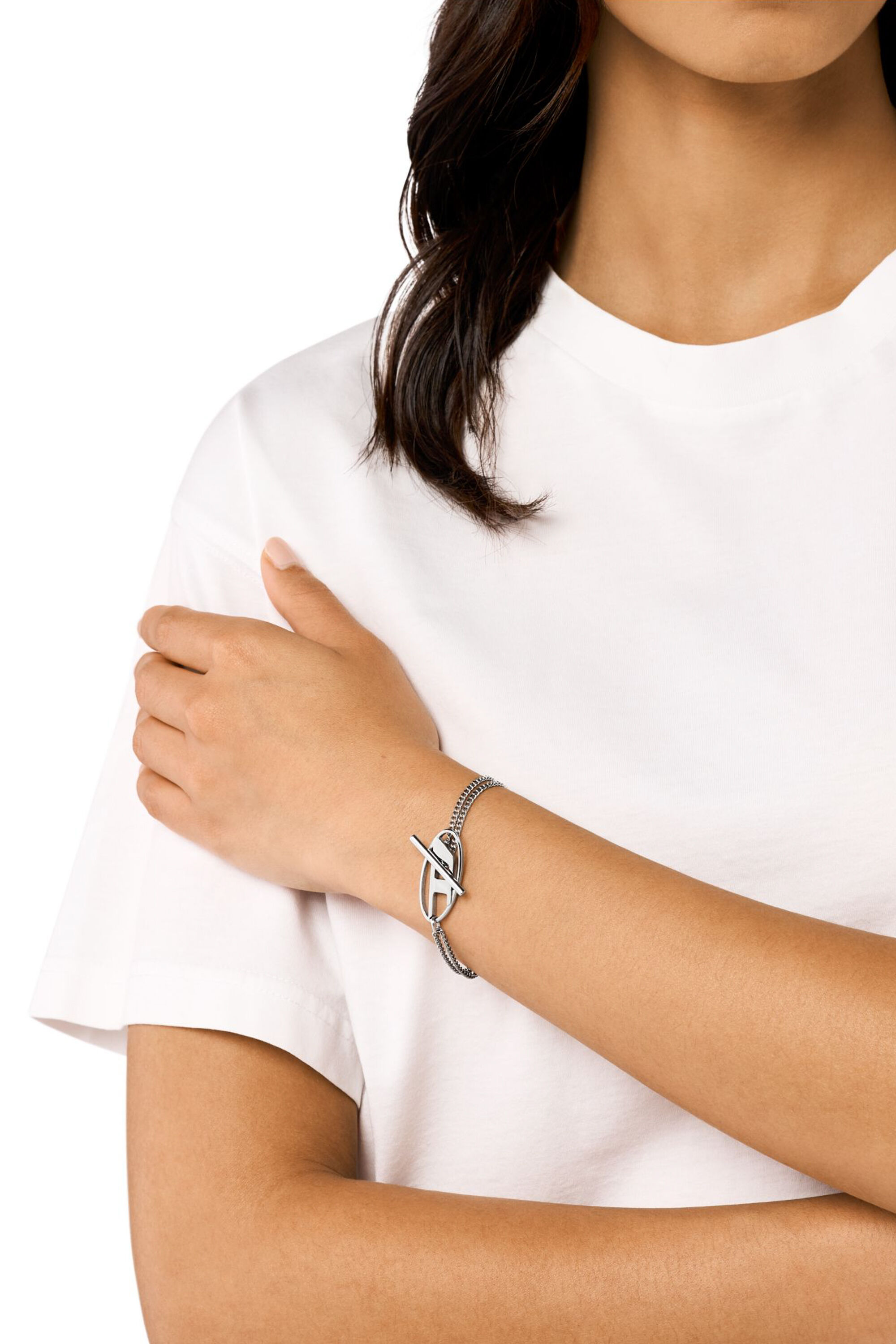 Women's Stainless Steel Chain Bracelet | Silver | Diesel