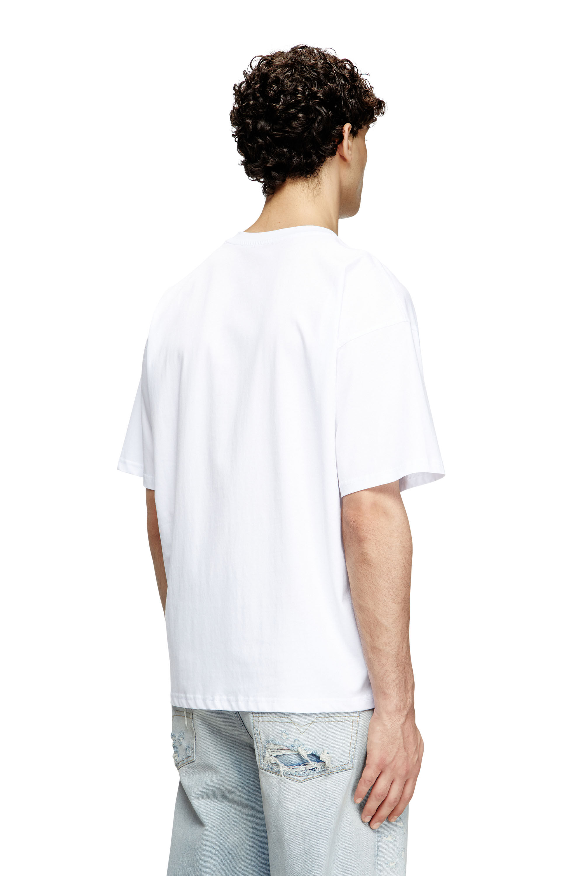最新デザインの Women's Diesel | White | D Oval embroidered with T-shirt トップス