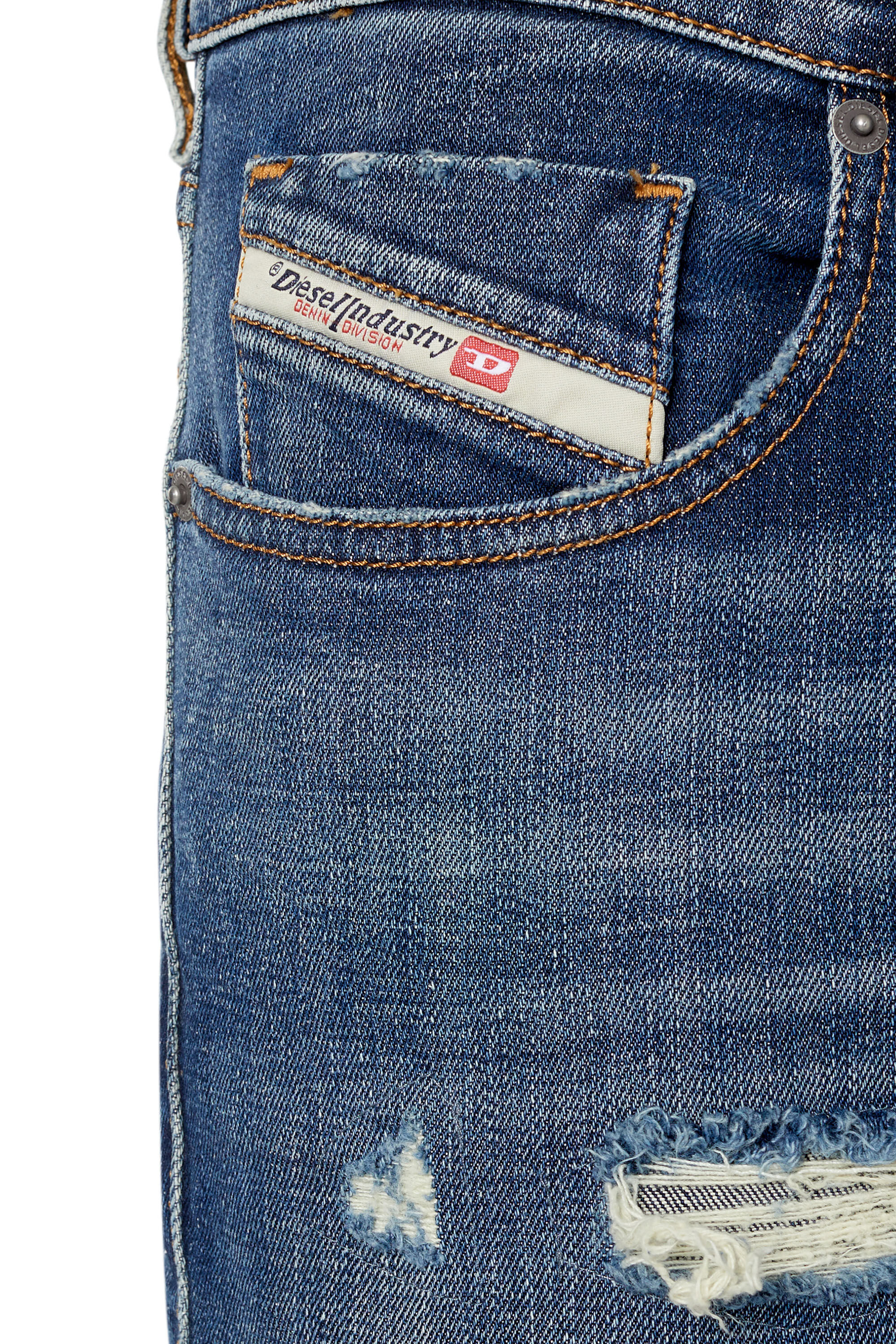 Diesel - Slim Jeans 2019 D-Strukt 09F05, Azul Oscuro - Image 5