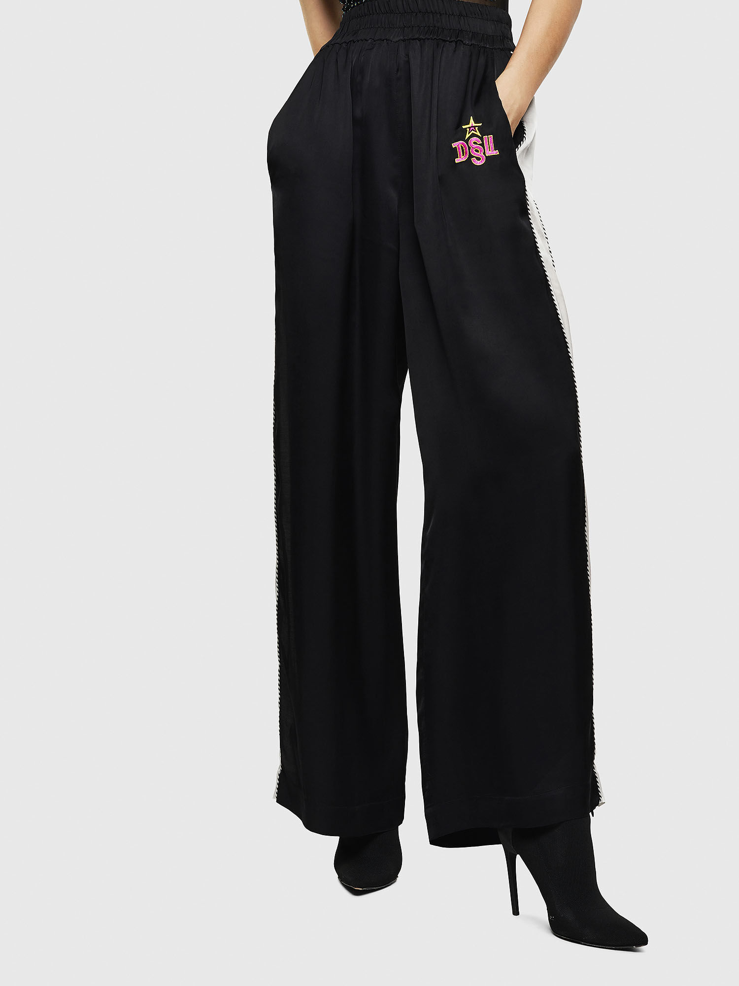 wide leg track pants womens