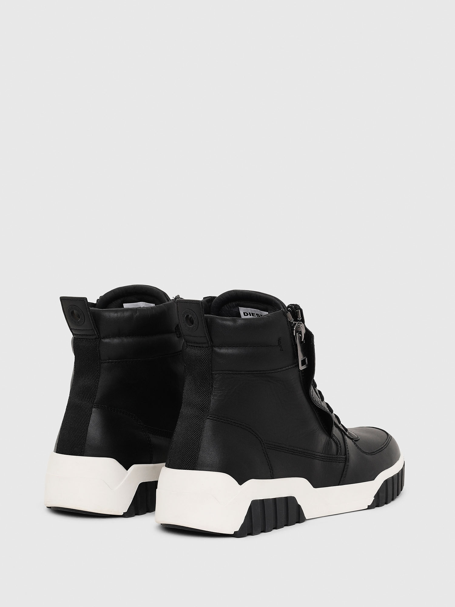 S-RUA MID Man: High-top sneakers in panelled leather | Diesel