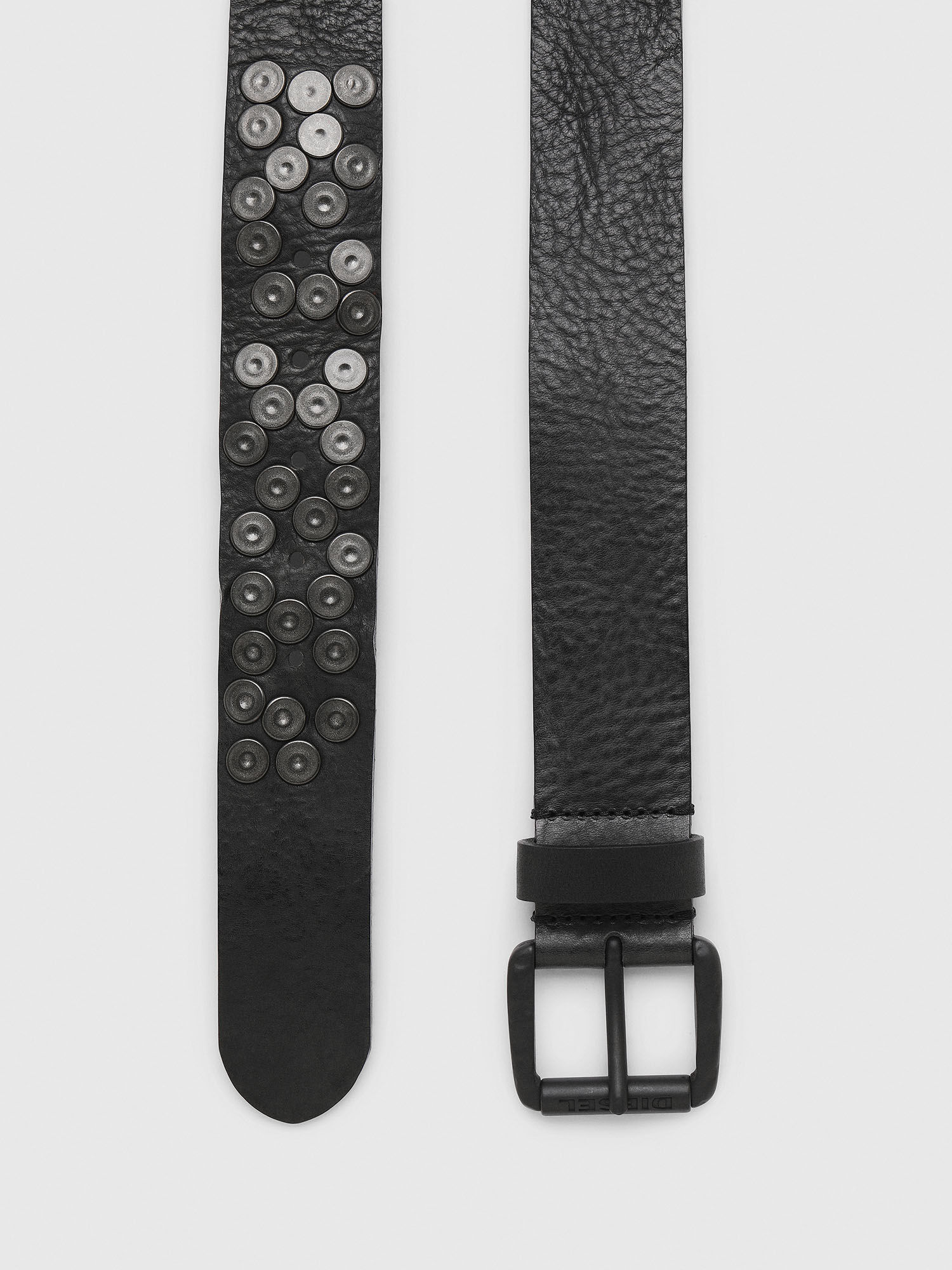 B-UNDERSTUD Man: Leather belt with iron rivets | Diesel