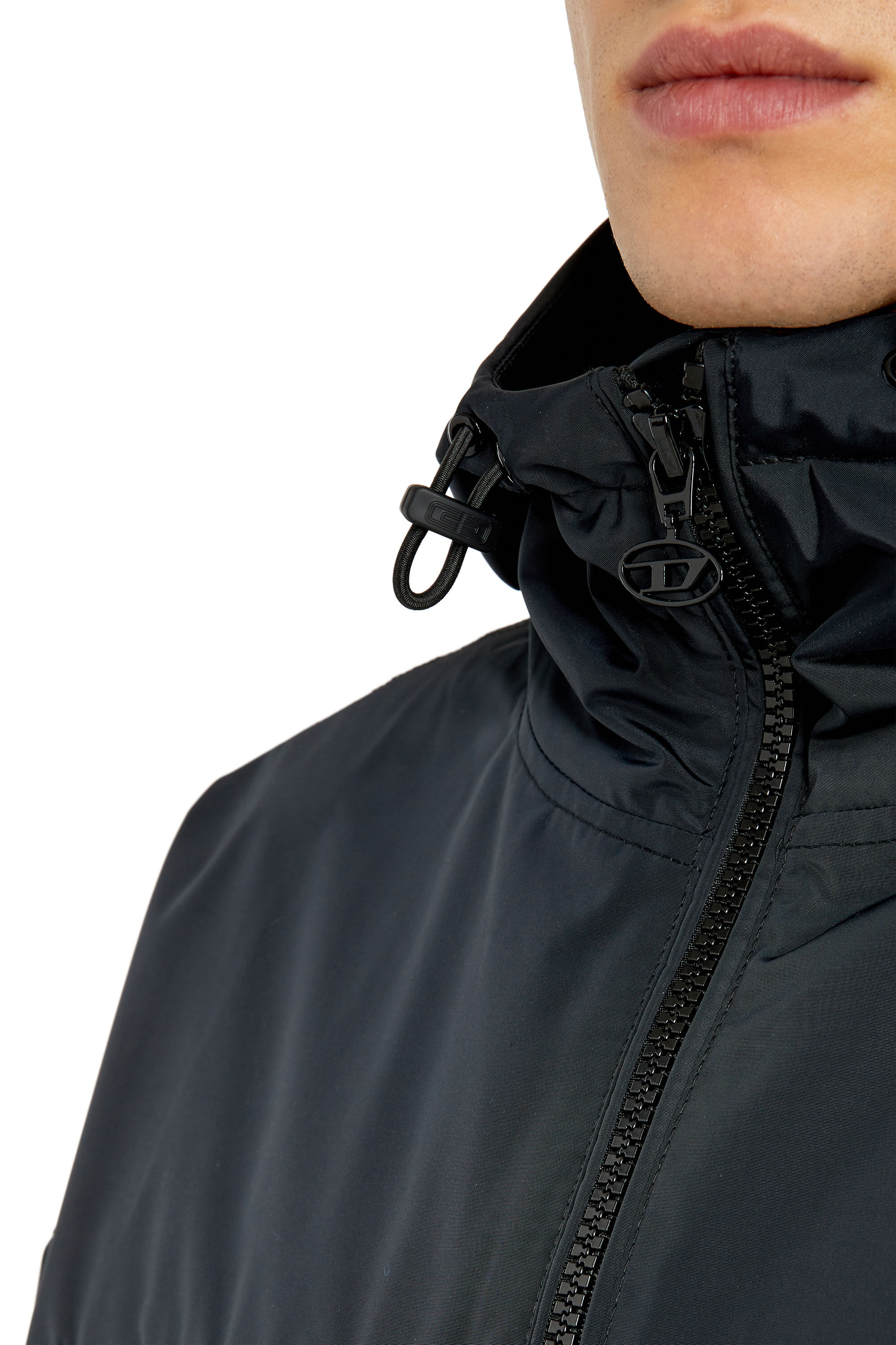 W-HENNES Man: Hooded jacket with piped logo | Diesel W-HENNES Man: Hooded jacket with piped logo | Diesel
