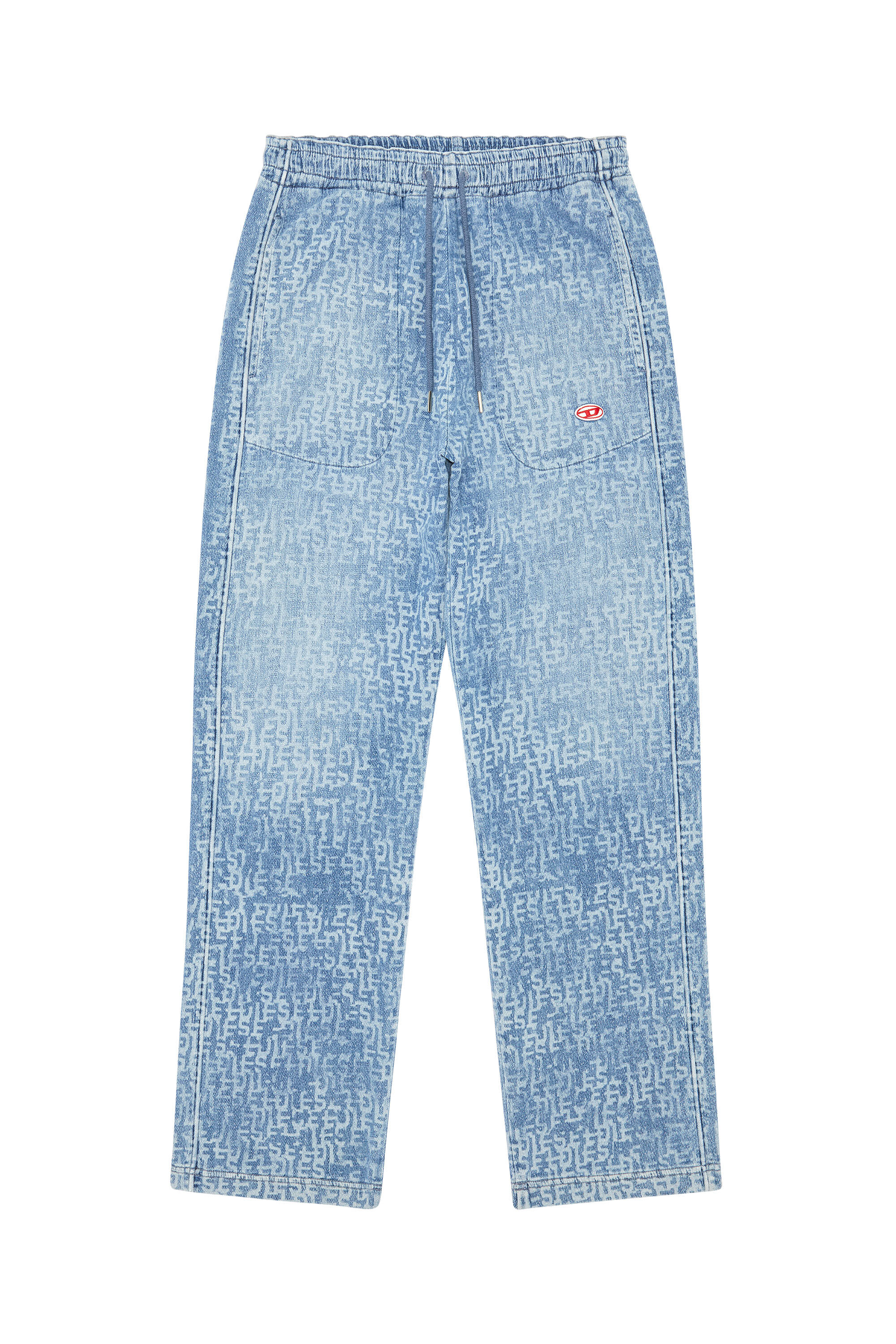 D-MARTIANS TRACK DENIM: Straight medium blue Baggy Jeans | Diesel