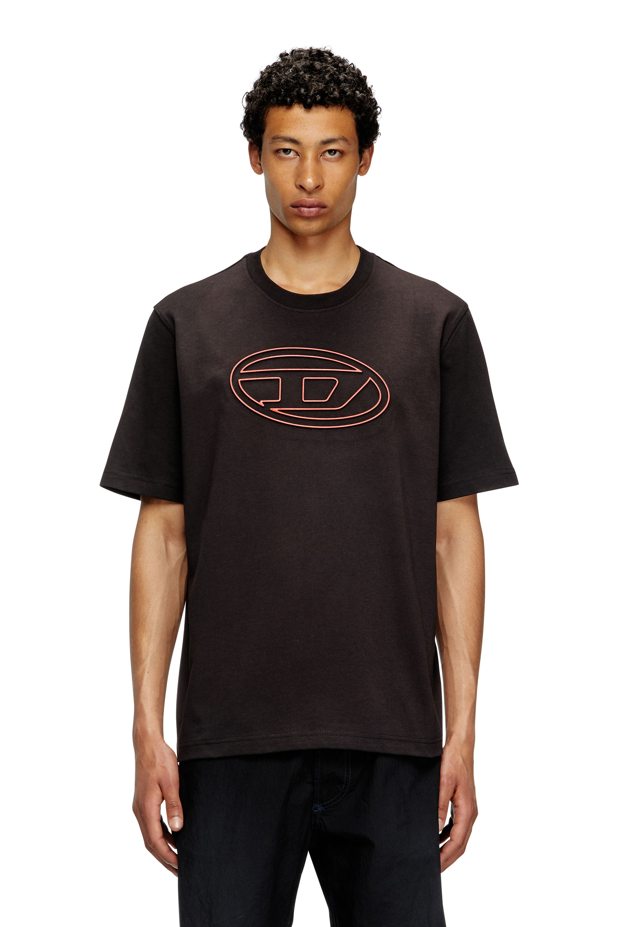 Diesel - T-ADJUST-BIGOVAL, Camiseta con Oval D en relieve Hombre in Multicolor - 3