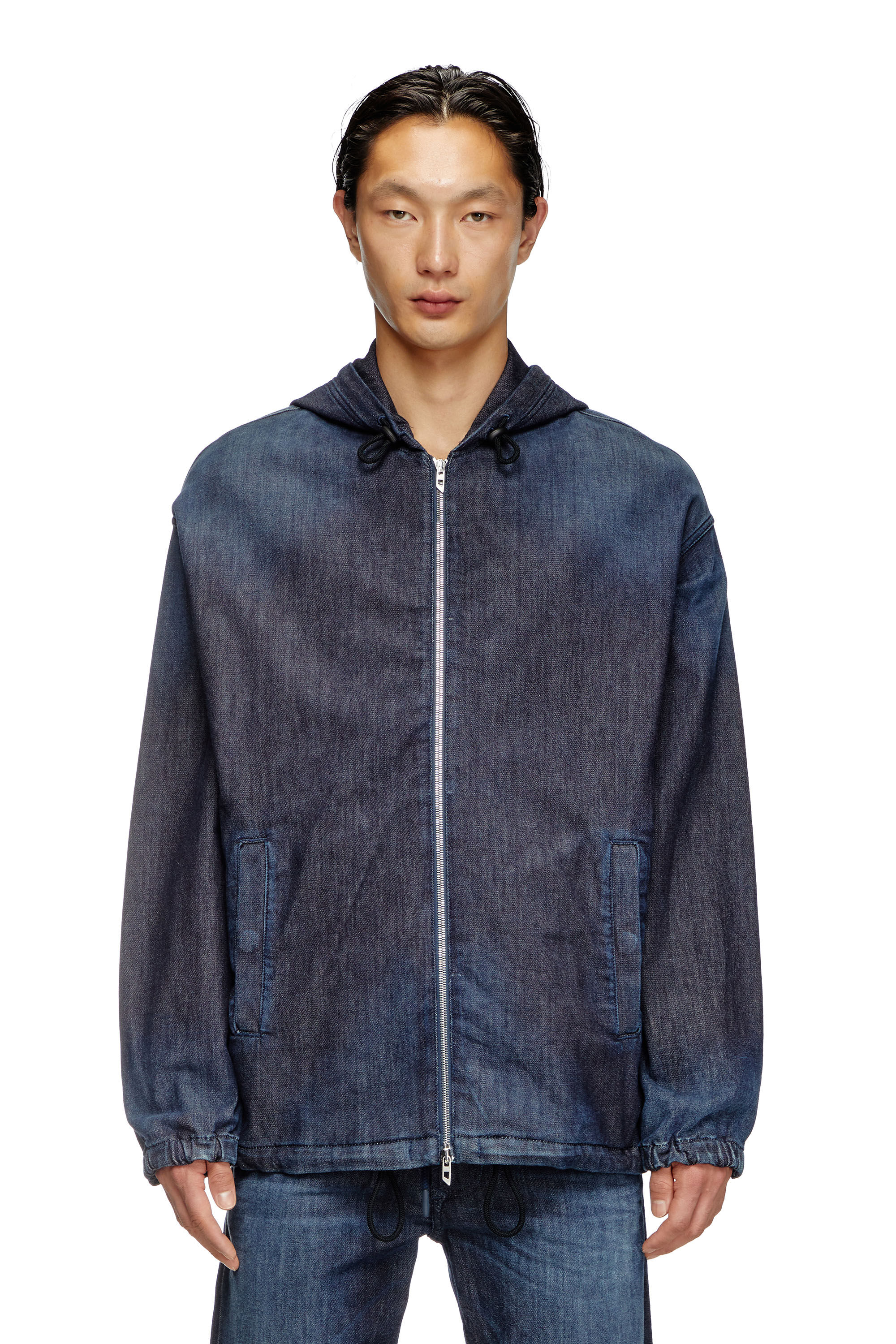 Men's Hooded JoggJeans jacket | Blue | Diesel
