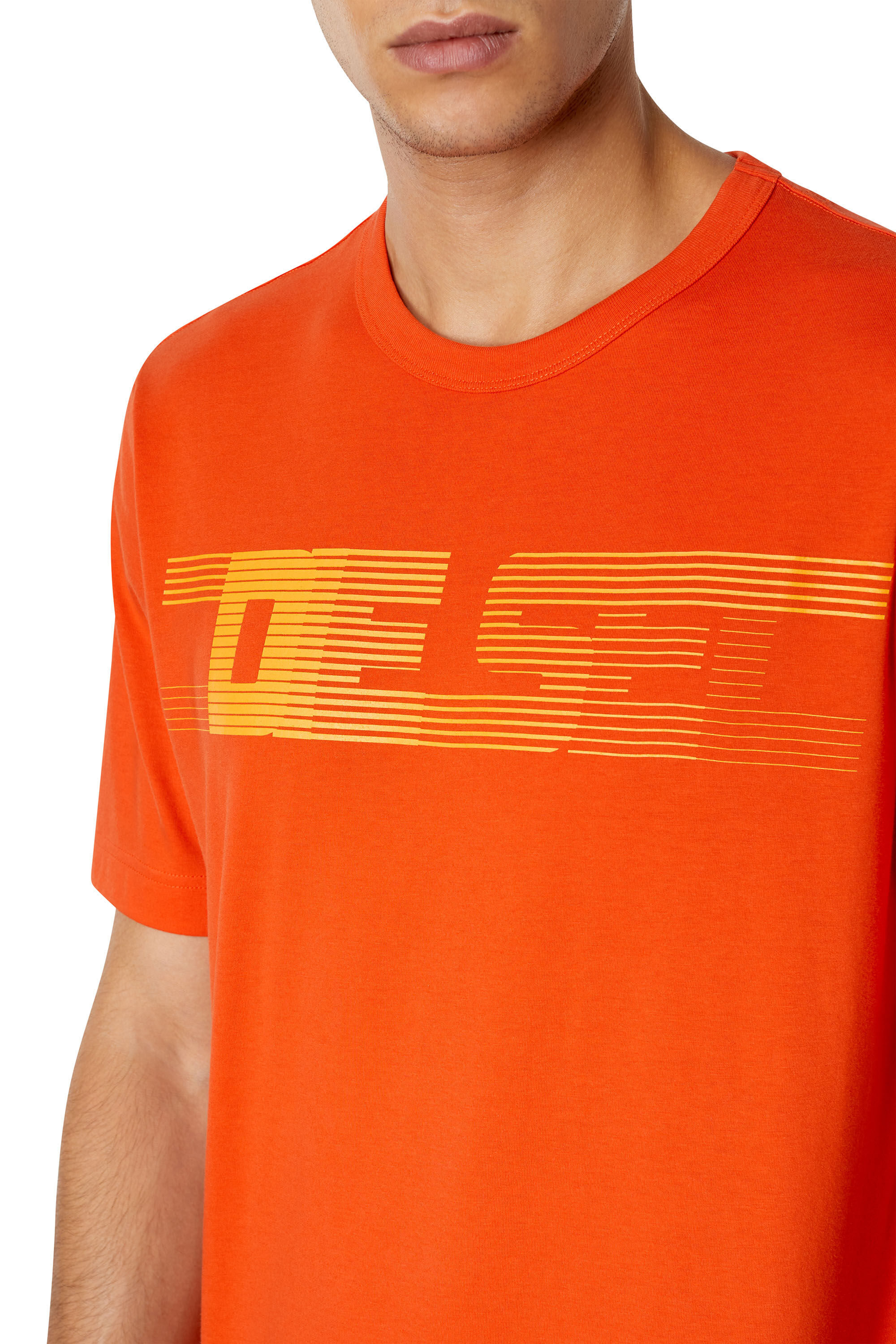 T-JUST-E19 Man: T-shirt with striped logo print | Diesel