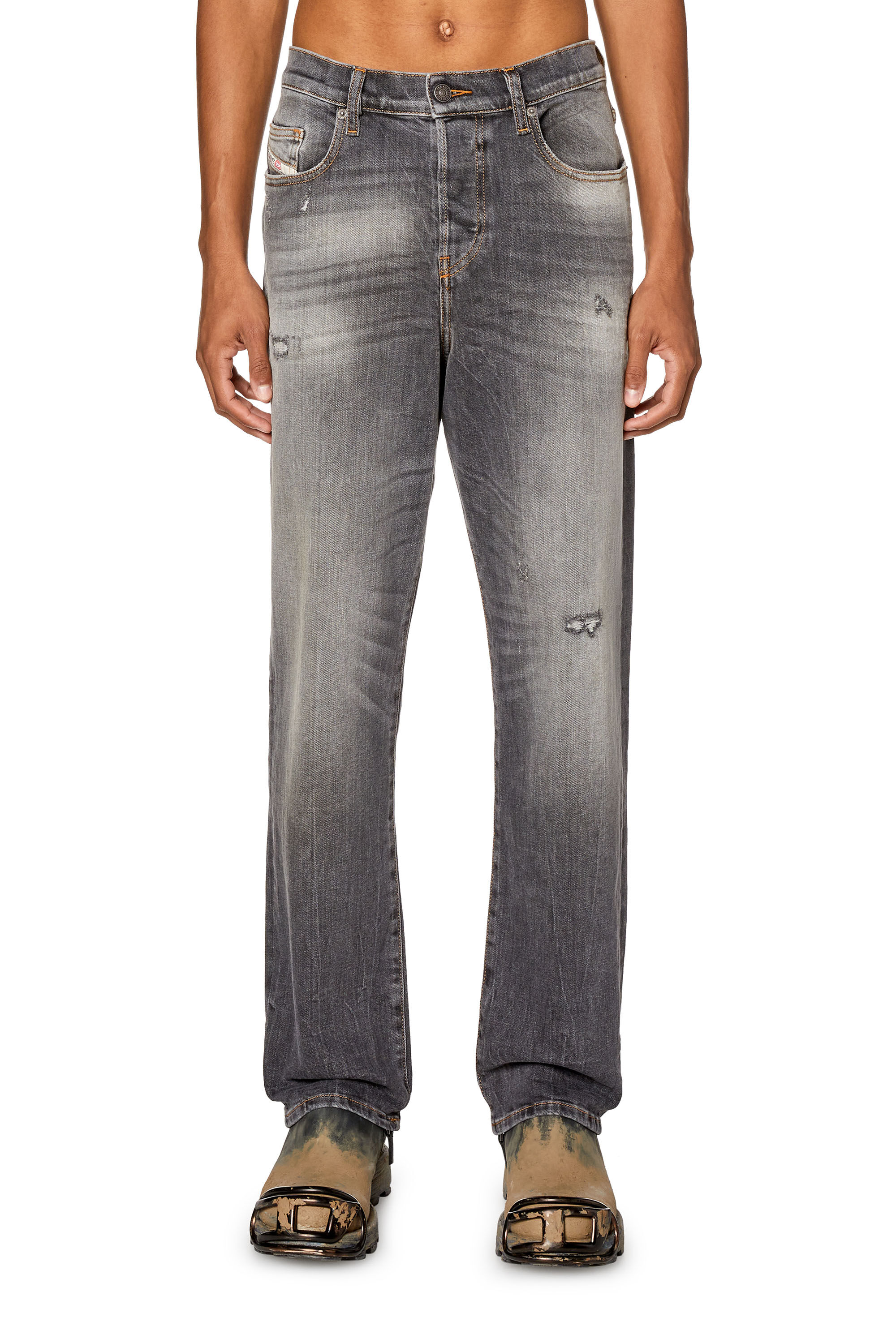 Diesel - Straight Jeans 2020 D-Viker 09G21, Negro/Gris oscuro - Image 3