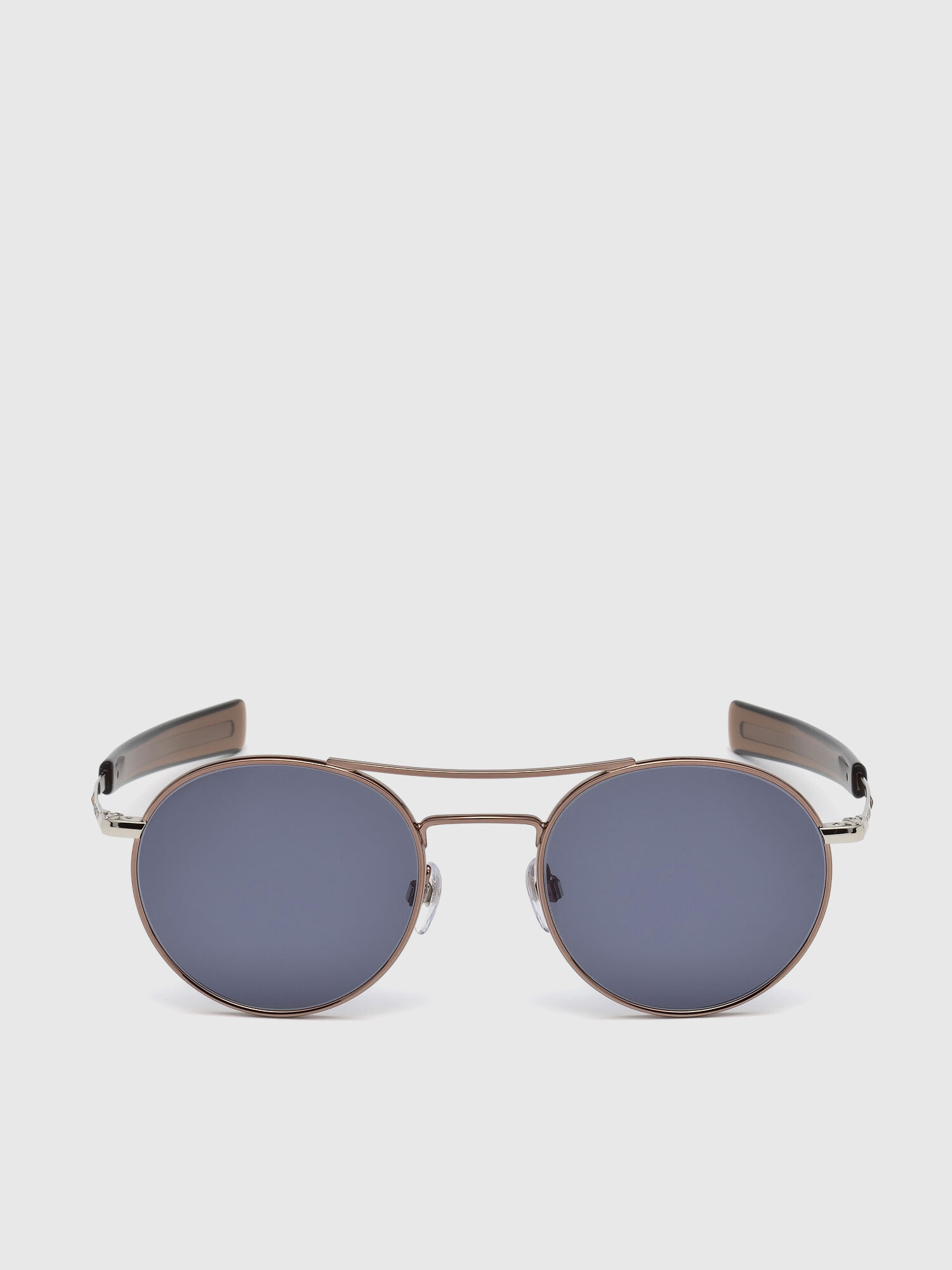 Diesel - DL0220, Man's Round shape eyewear with thin temples in Bronze - 1