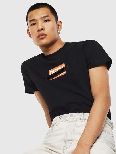 T-DIEGO-S7, Black/Orange Diesel - T-DIEGO-S7, Black/Orange - T-Shirts - Image 4