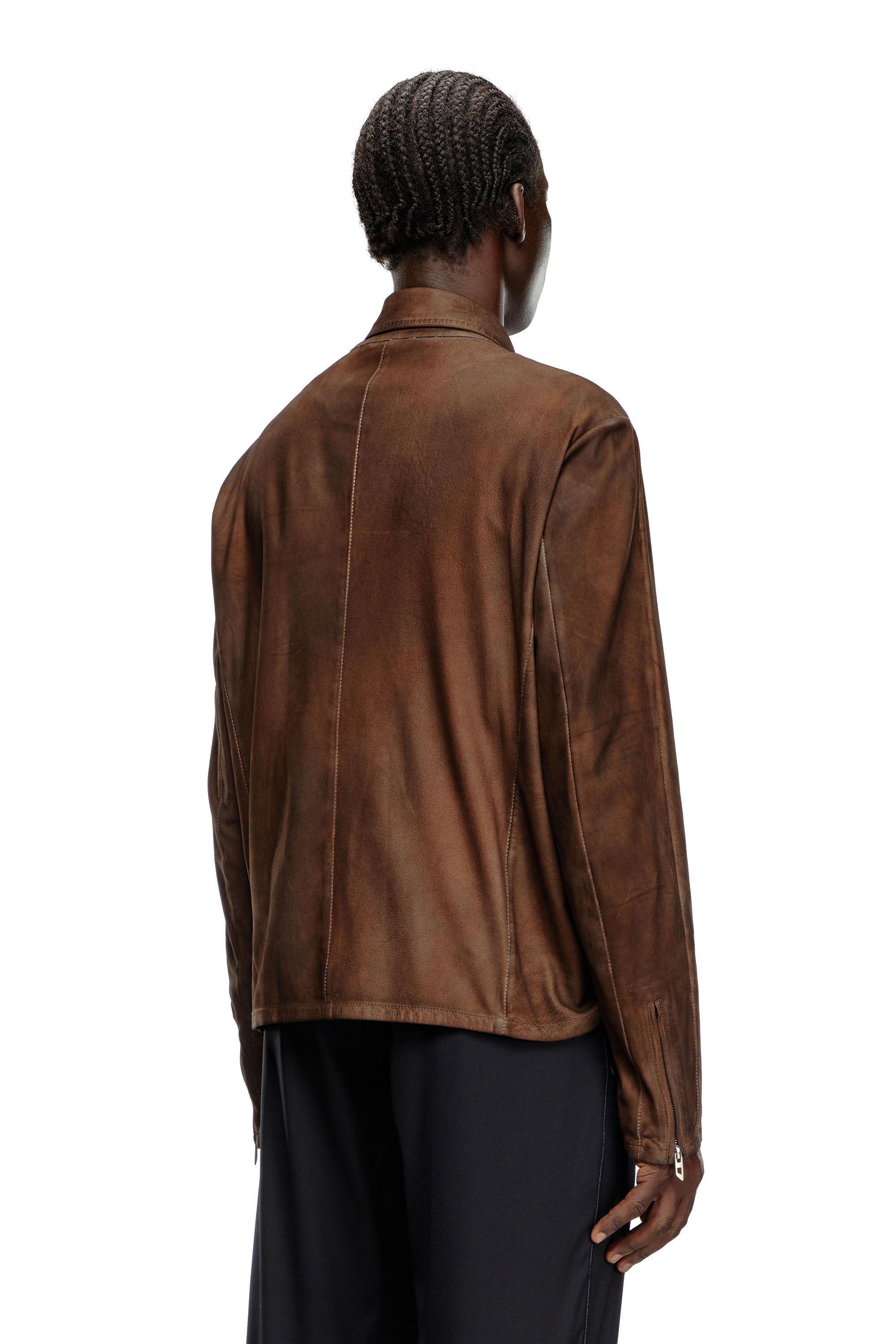 極美品 LIDNM LEATHER SHORT BLOUSON リドム レザーショート