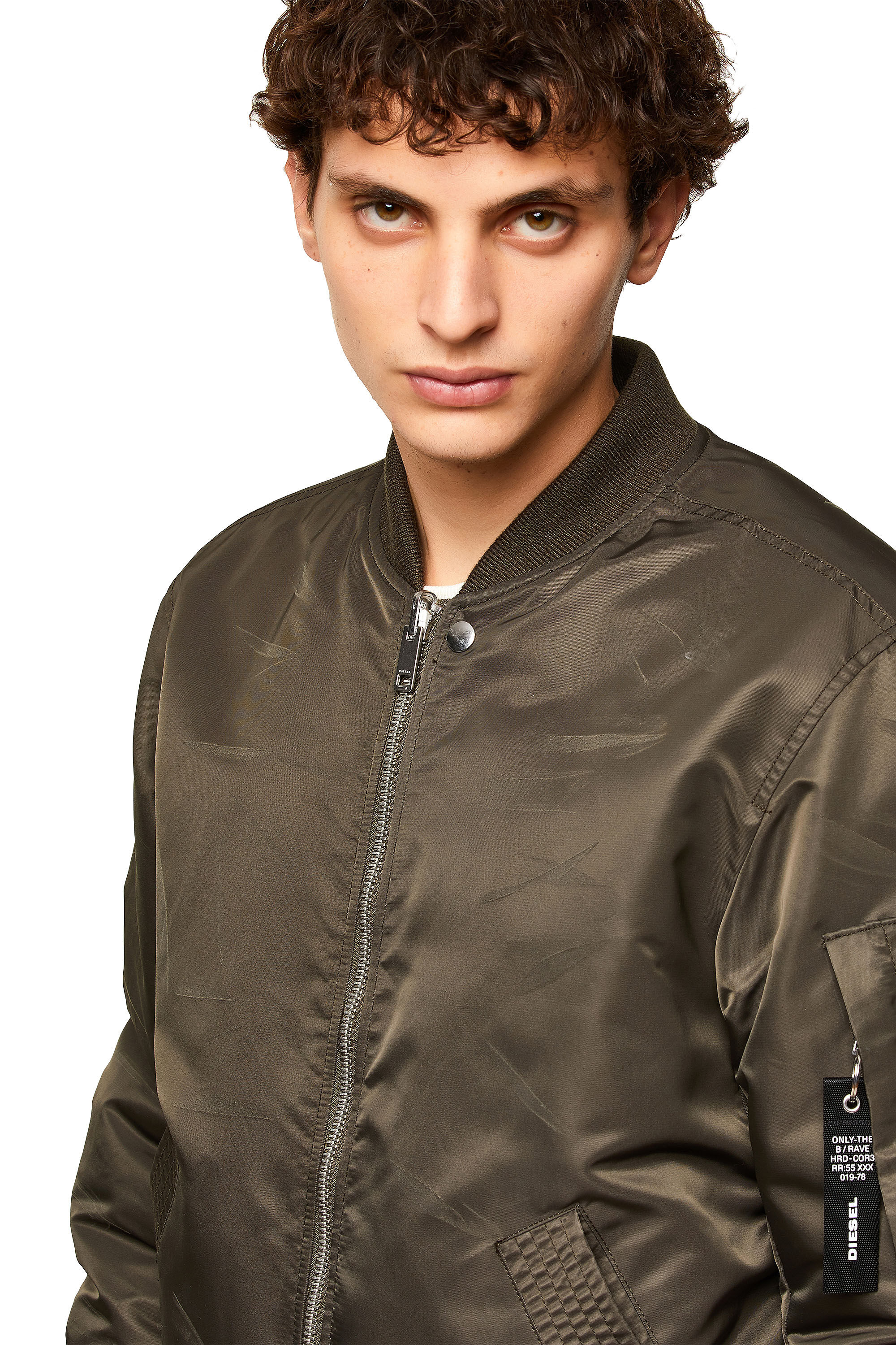 Reversible padded bomber jacket | Diesel