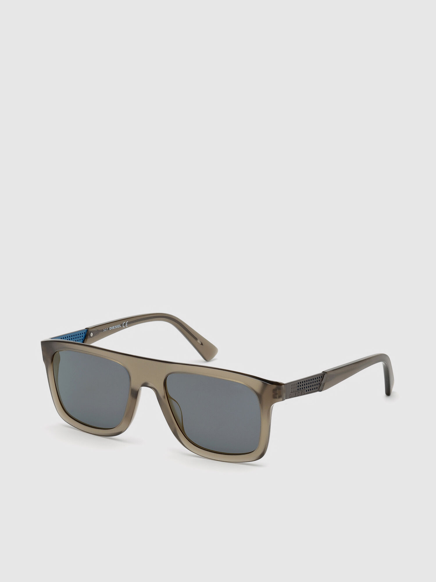 DL0268 Man Square eyewear with metal plaque Diesel