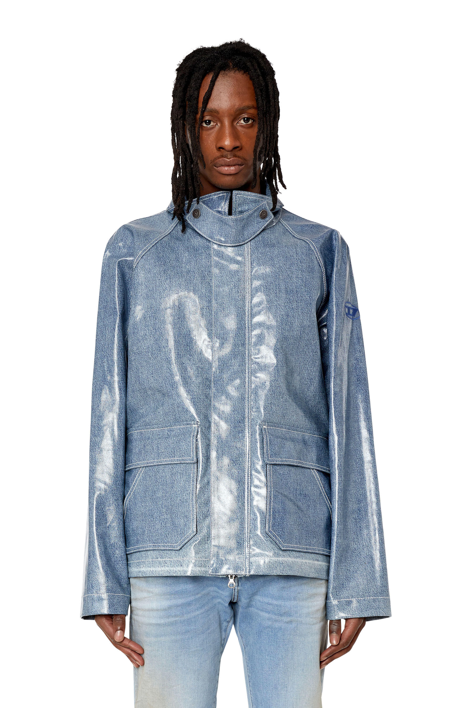 Diesel blue jacket store