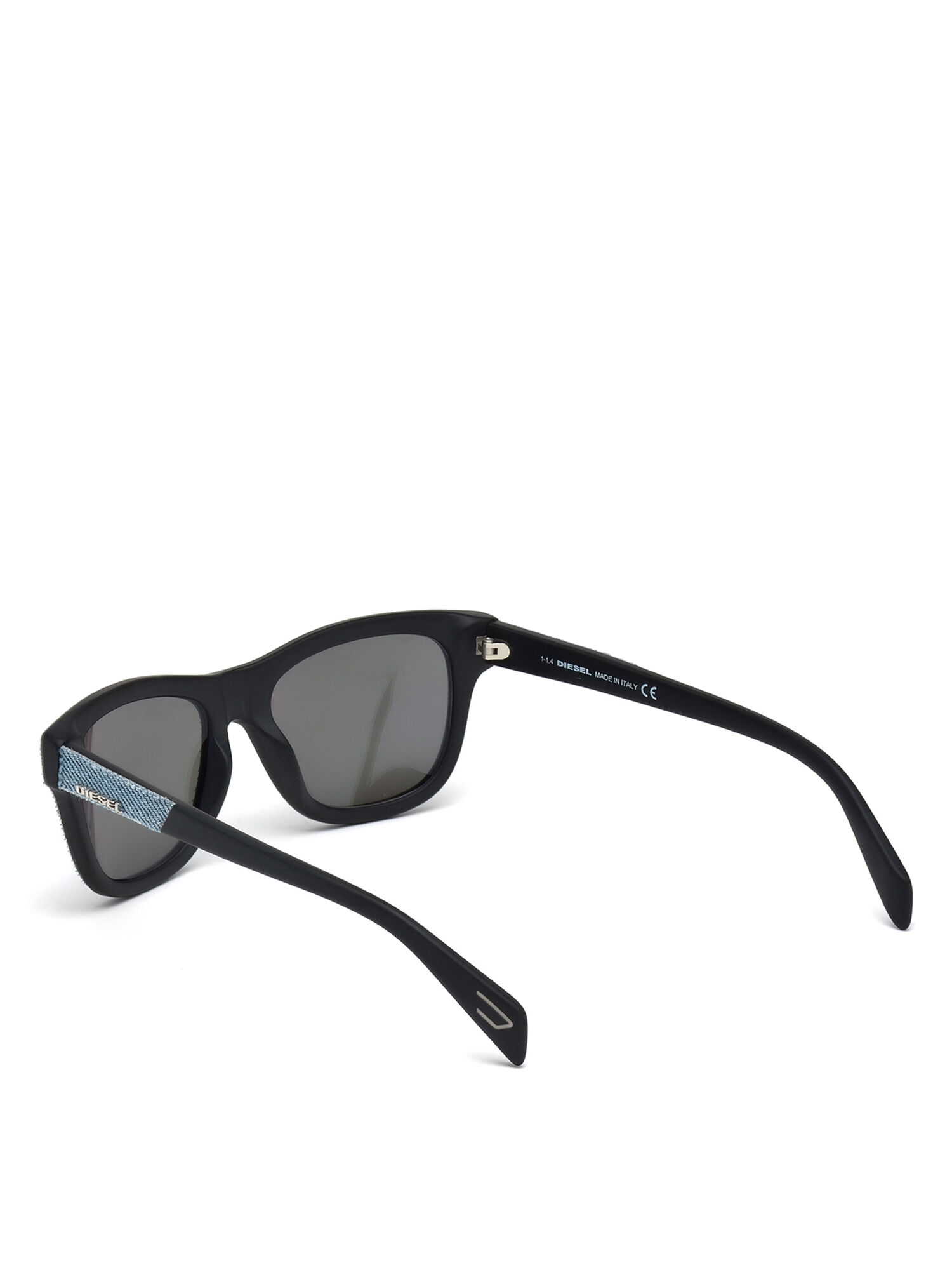 Diesel - DL0111, Unisex's Eyewear with unique denim frame front in Light Blue - 2