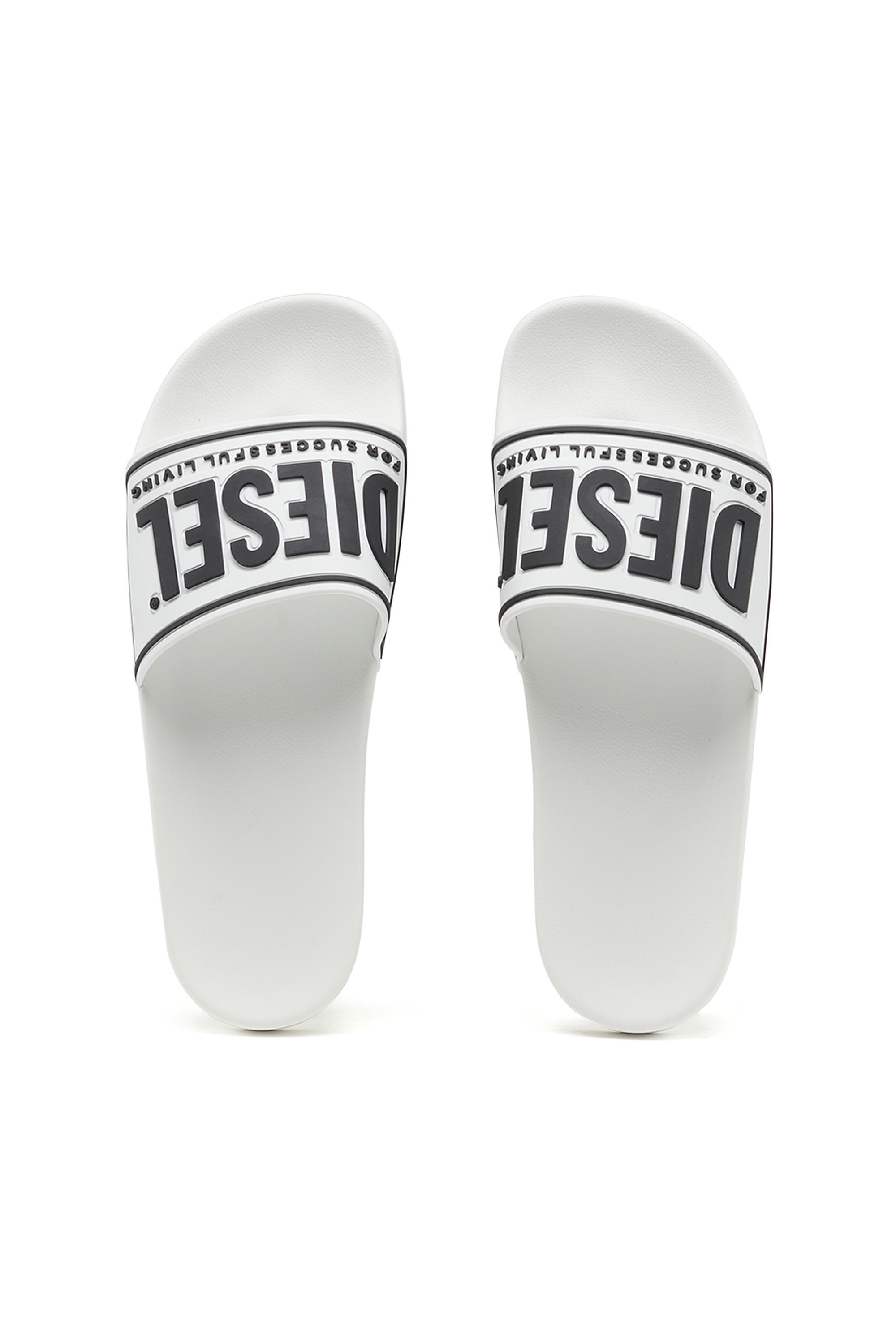【DIESEL】Sa-Mayemi Cc Women's Sa-Mayemi-Pool slides with velvety flocking | Black