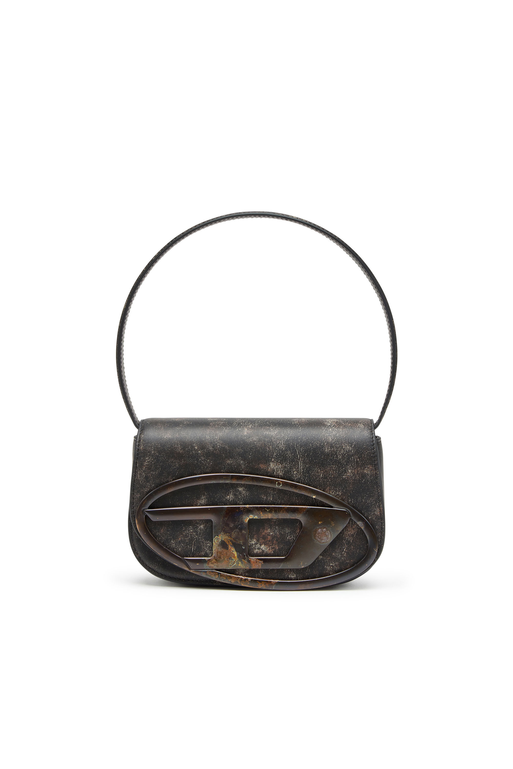 Women's 1DR-Iconic shoulder bag in distressed leather