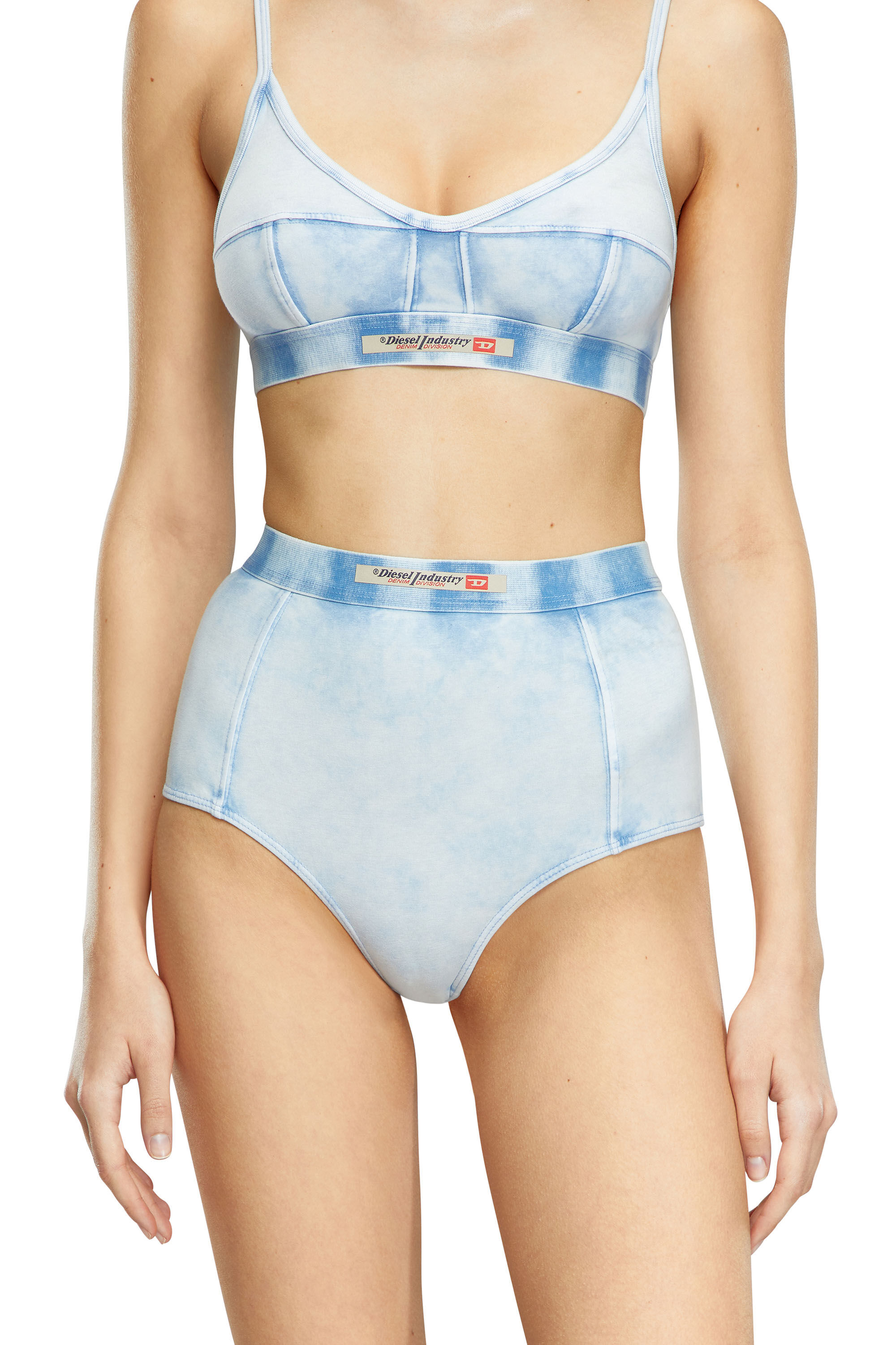 Diesel - UFPN-DRONA, Calzoncillos hipster en tejido vaquero elástico Mujer in Azul marino - 1